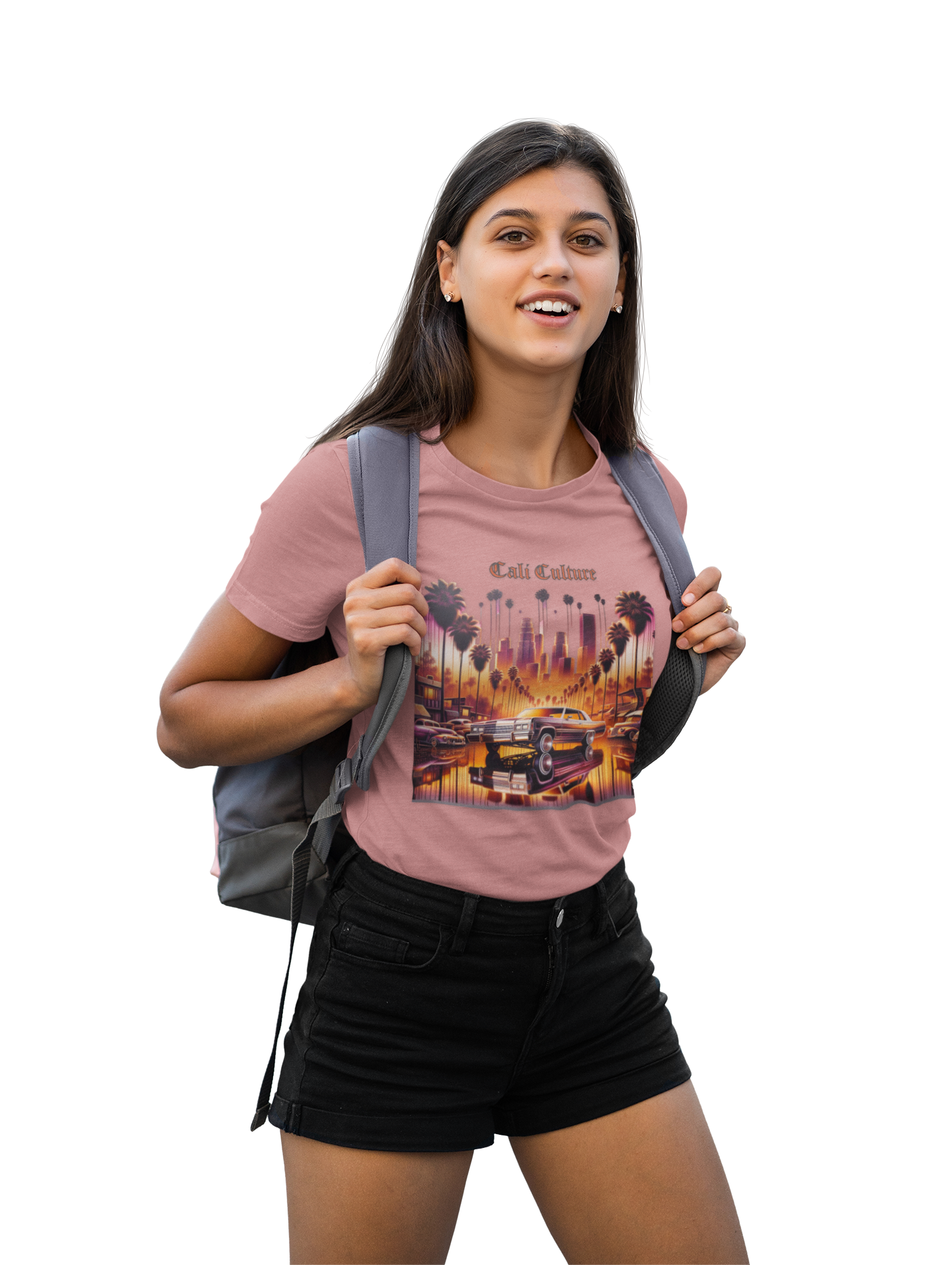 Cali Lowrider Tee, Vintage Car Streetwear, Urban Graphic Top, Unisex Graphic Tee, West Coast Fashion Apparel
