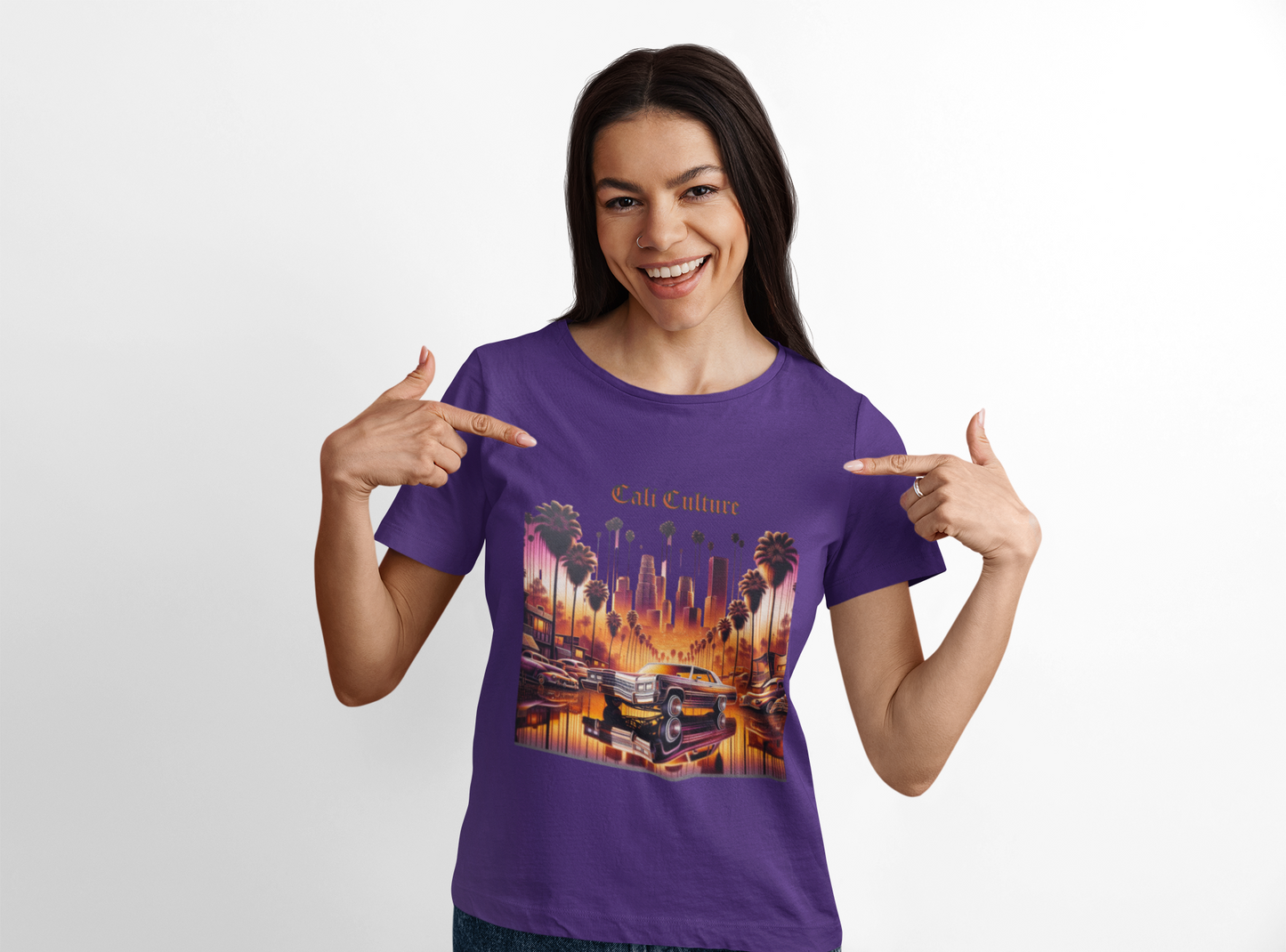 Cali Lowrider Tee, Vintage Car Streetwear, Urban Graphic Top, Unisex Graphic Tee, West Coast Fashion Apparel