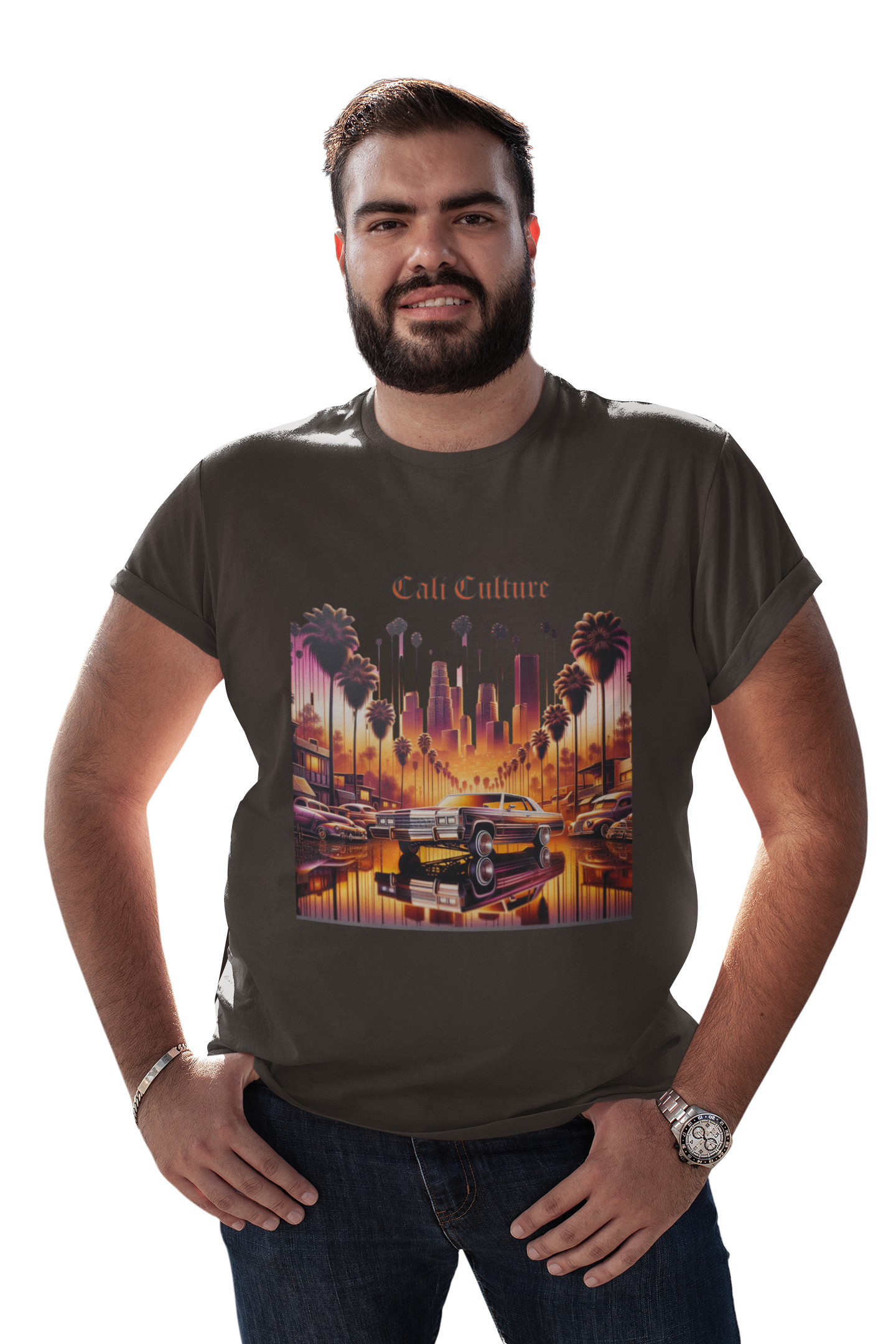 Cali Lowrider Tee, Vintage Car Streetwear, Urban Graphic Top, Unisex Graphic Tee, West Coast Fashion Apparel