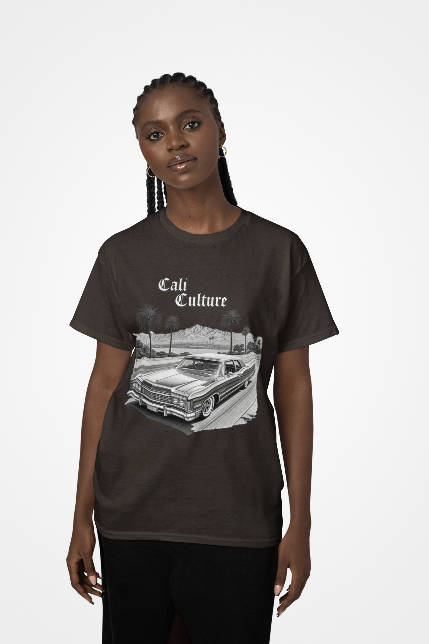 California Lowrider Love T-Shirt, Chic Cali Car Enthusiast Tee, Vintage Car Culture Shirt, Retro Vehicle Lovers Top, West Coast Street Style