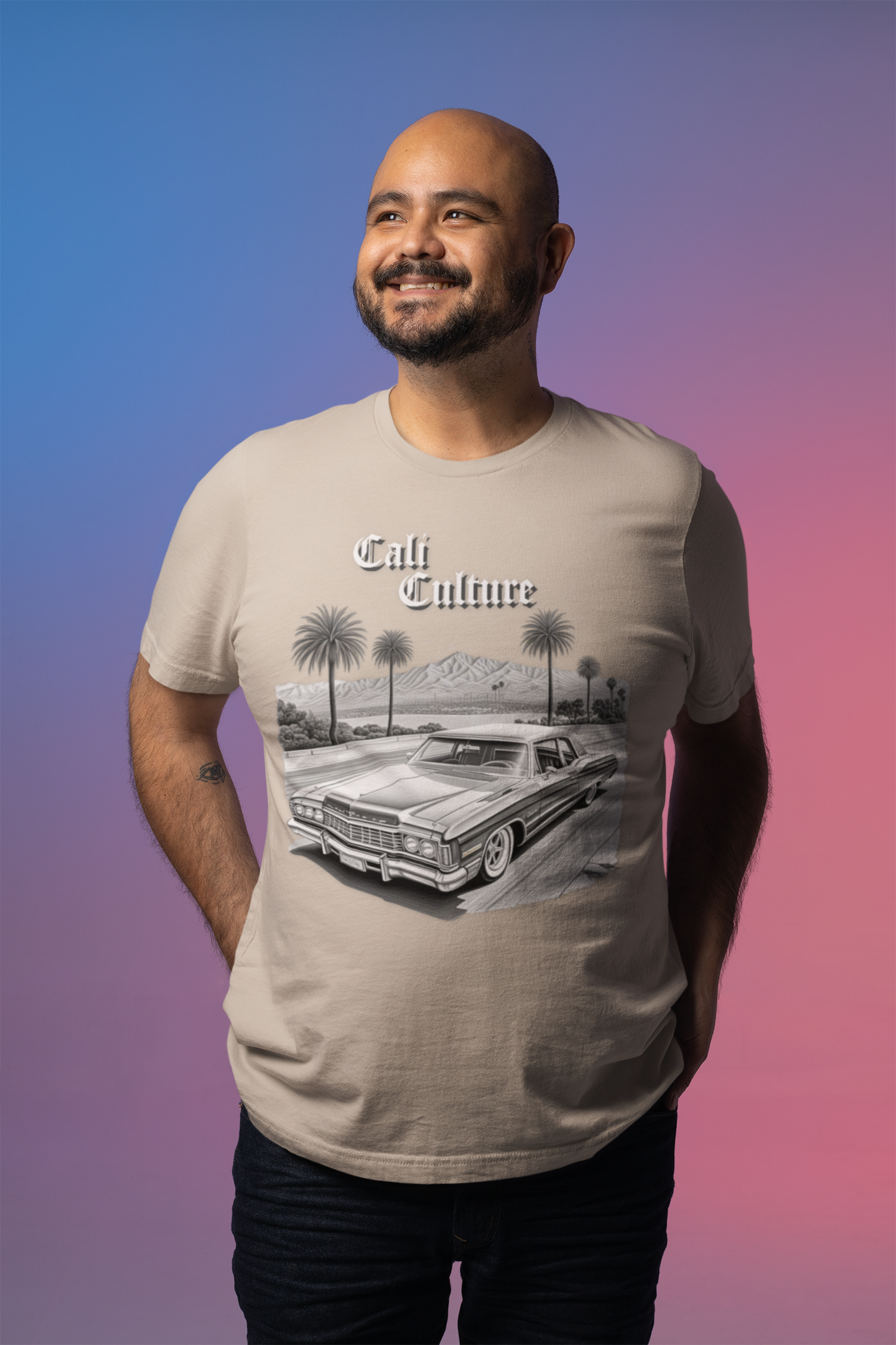 California Lowrider Love T-Shirt, Chic Cali Car Enthusiast Tee, Vintage Car Culture Shirt, Retro Vehicle Lovers Top, West Coast Street Style