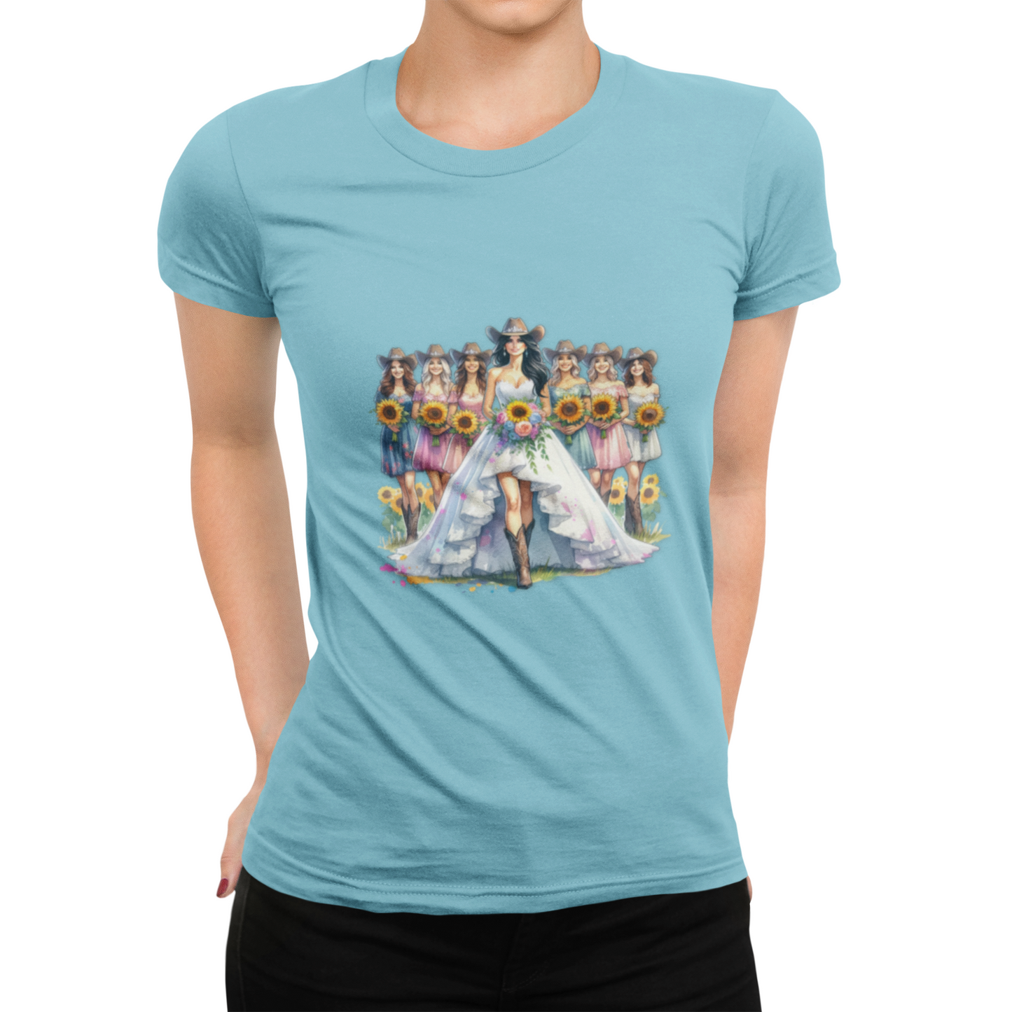 Bridal Party Tee, Bride's Babes T-Shirt, Wedding Gift, Unisex Tee, Country Girl Bachelorette Party Shirt, Summer Casual Wear