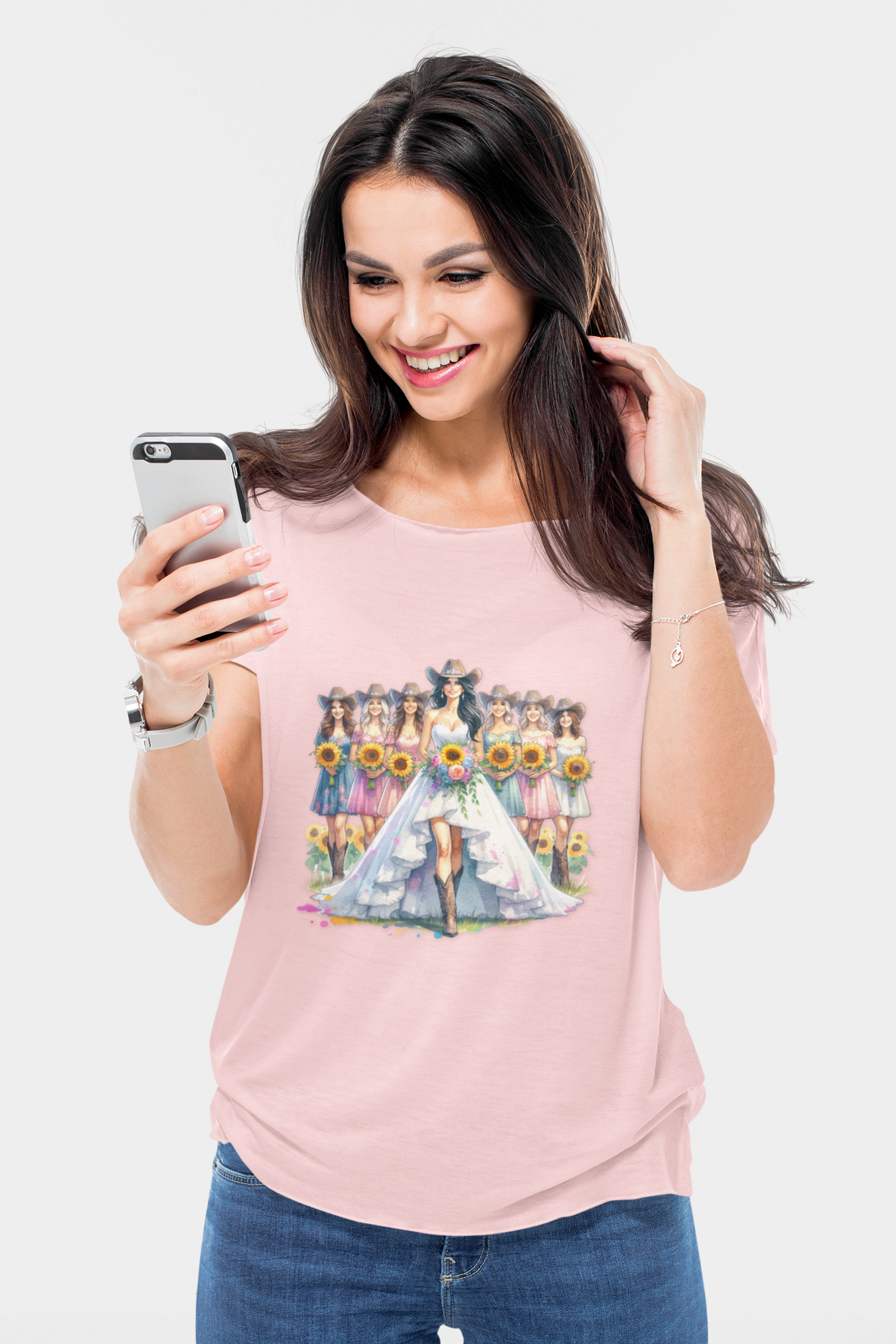 Bridal Party Tee, Bride's Babes T-Shirt, Wedding Gift, Unisex Tee, Country Girl Bachelorette Party Shirt, Summer Casual Wear