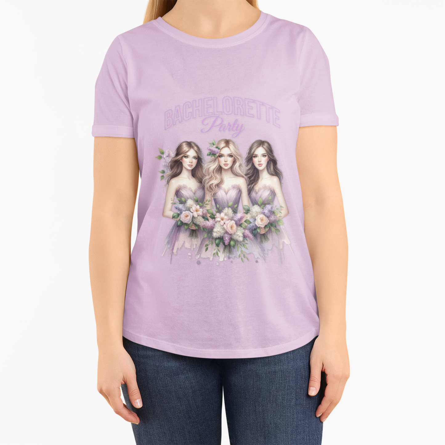 Bridal Party Unisex Tee, Wedding Celebration Shirt, Floral Design, Bridesmaid Gift, Bachelorette Party Wear, Casual Outfit