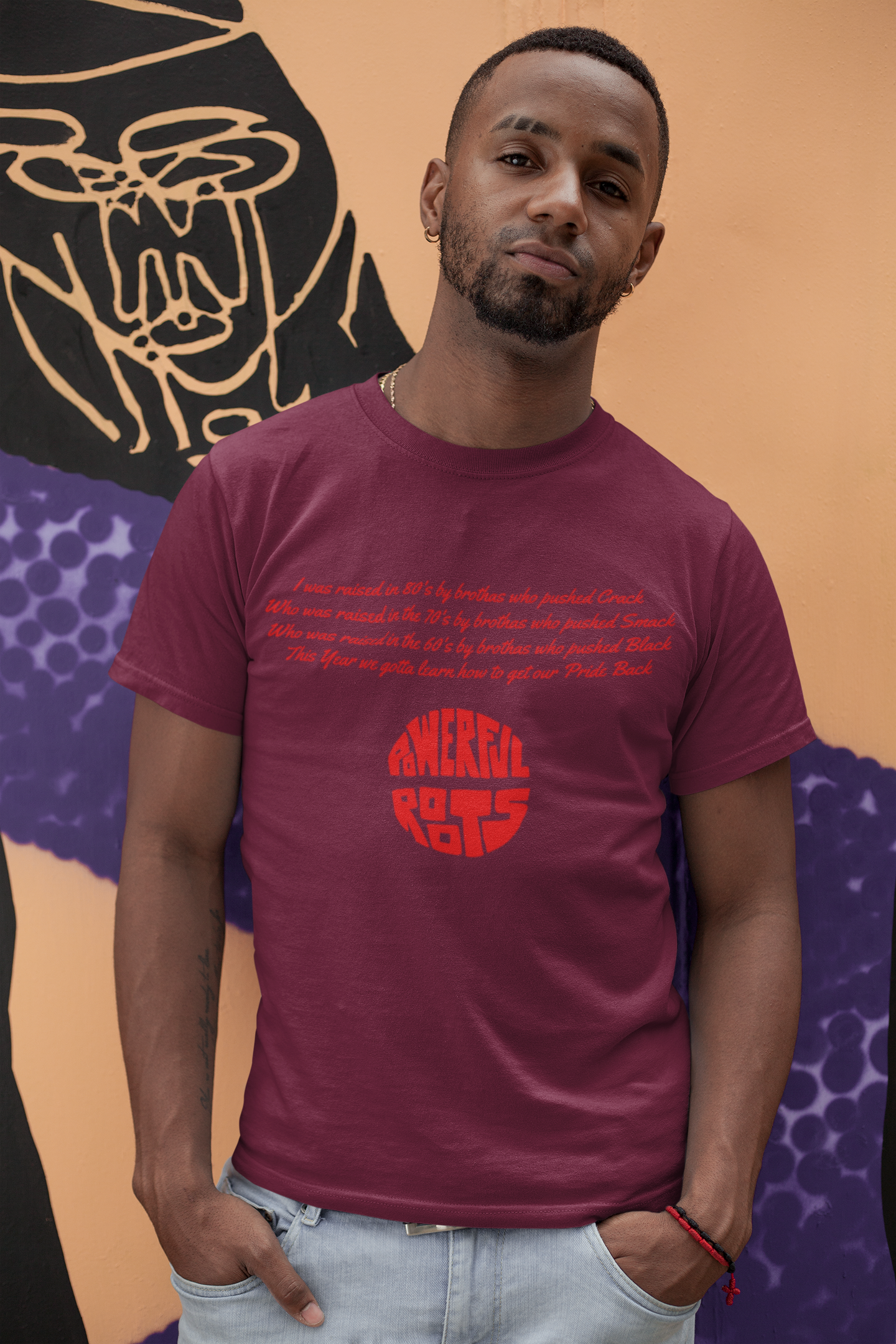 Powerful Roots Unisex Tee | Comfortable Casual Wear, Gift for Friends, Motivational Shirt, Summer Style, Festival Outfit, African American Pride