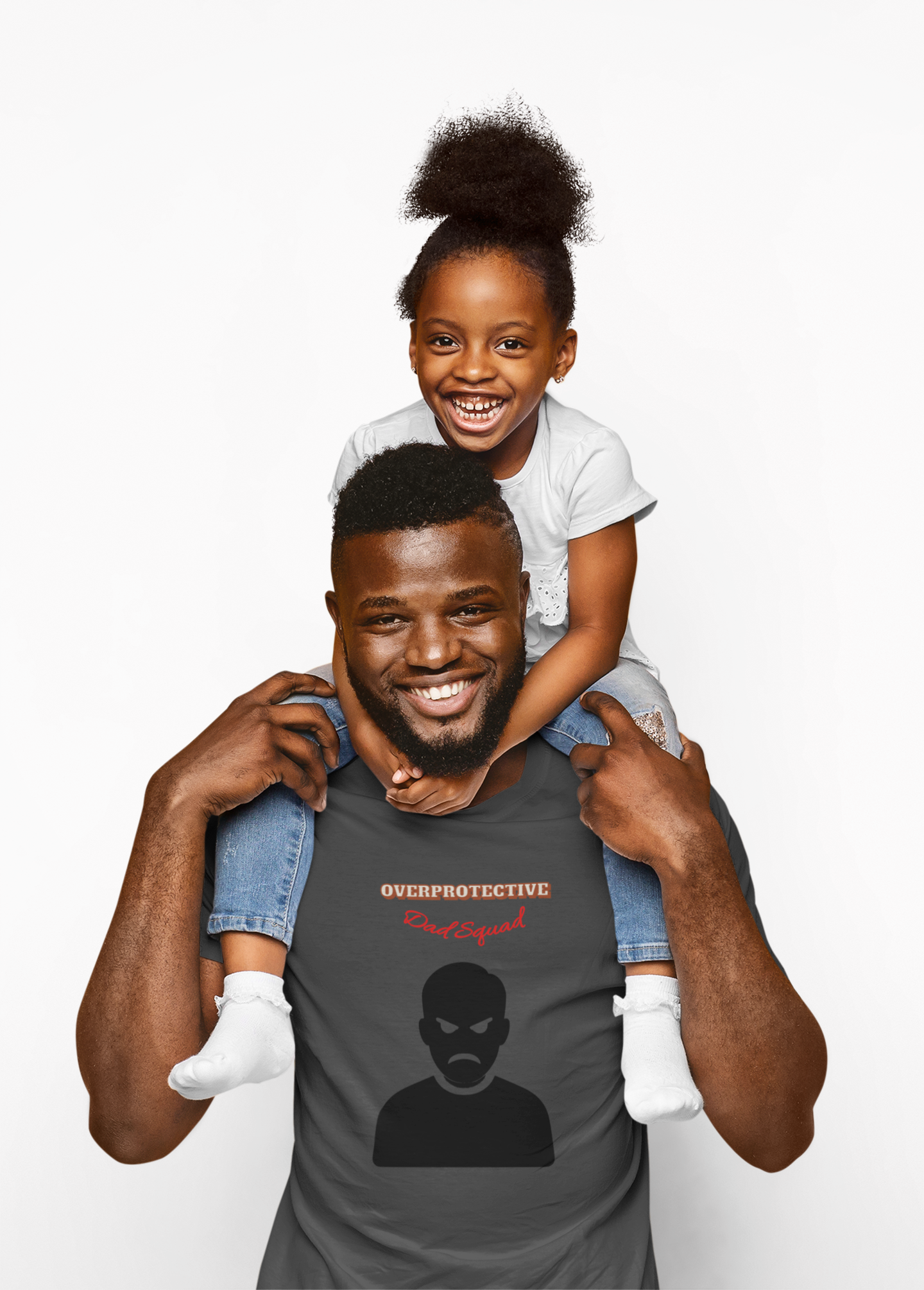 Men's Graphic Tee: Protective Dad Squad, Fun Humor Shirt for Dads, Father's Day Gift, Casual Wear, Birthday Shirt, Gift for Him