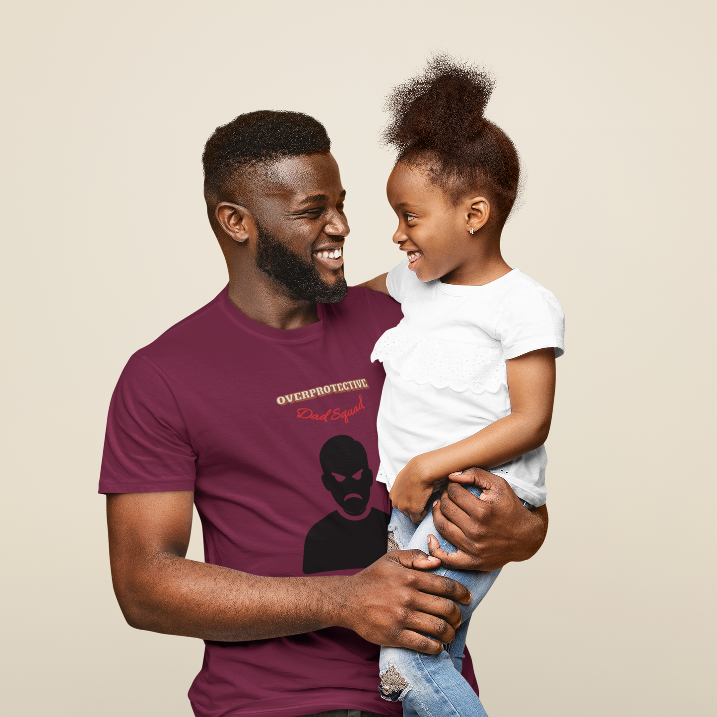 Men's Graphic Tee: Protective Dad Squad, Fun Humor Shirt for Dads, Father's Day Gift, Casual Wear, Birthday Shirt, Gift for Him