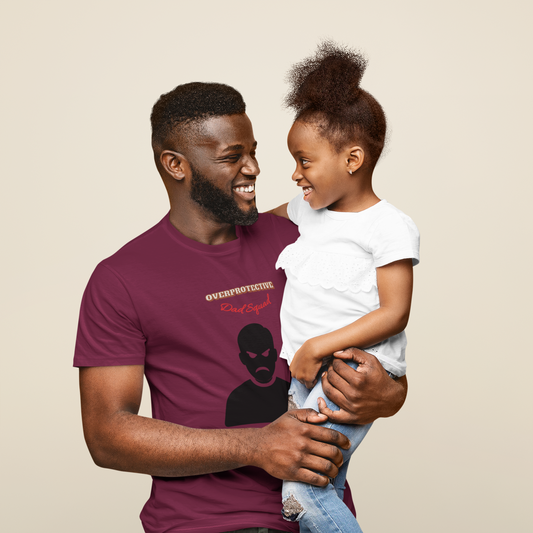Men's Graphic Tee: Protective Dad Squad, Fun Humor Shirt for Dads, Father's Day Gift, Casual Wear, Birthday Shirt, Gift for Him