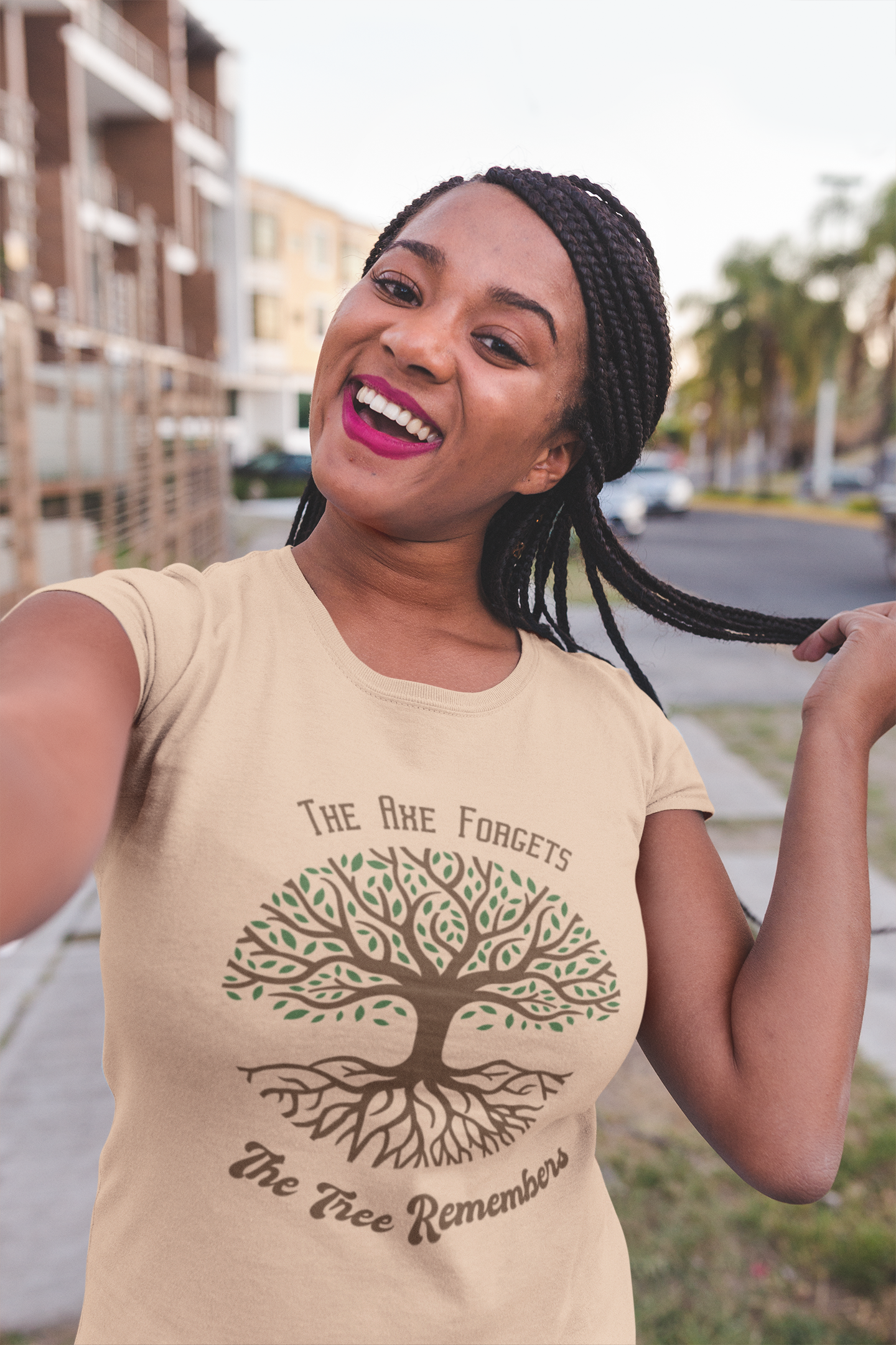 The Axe Forgets - The Tree Remembers, Black History Month Unisex Tee - African American Pride Shirt