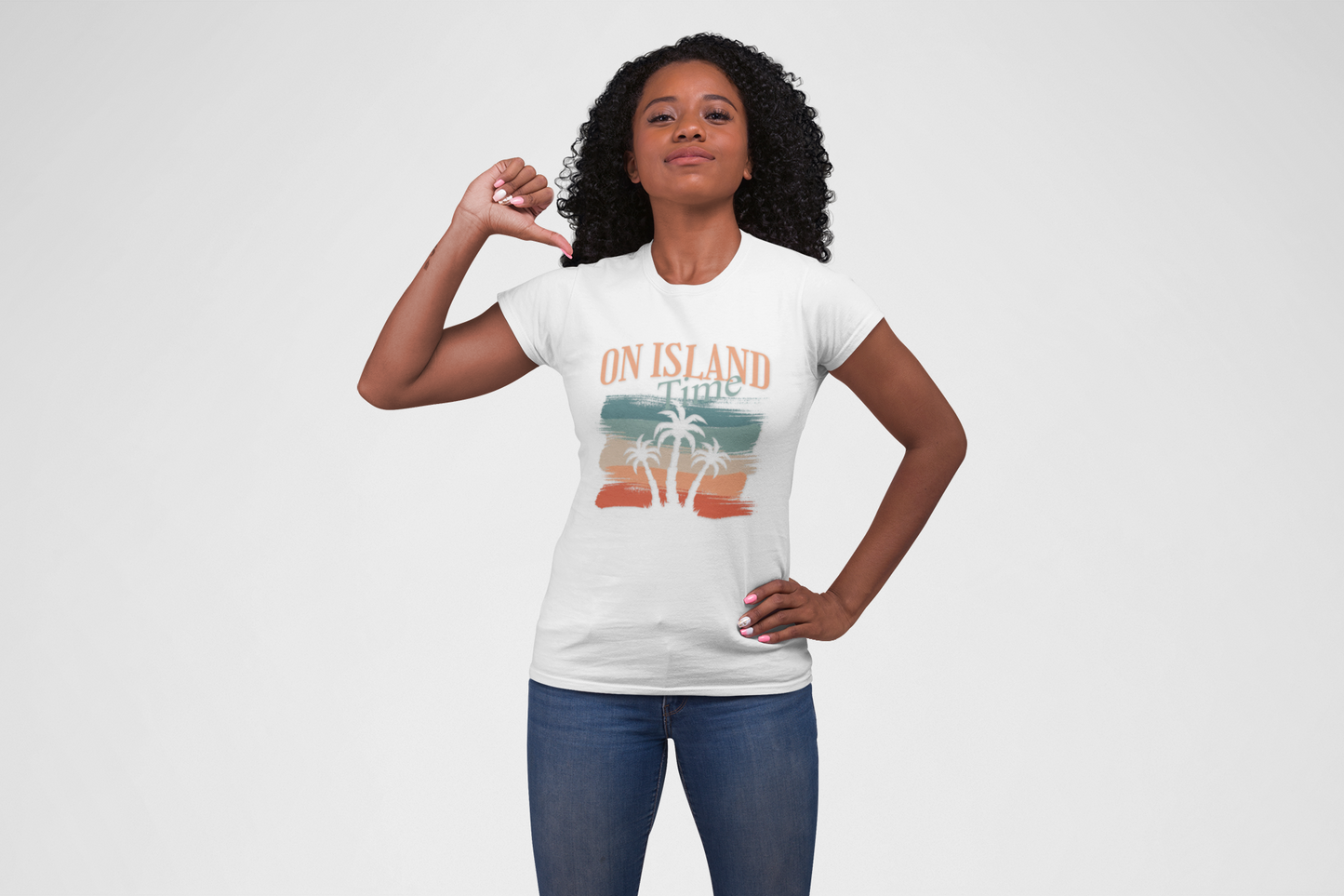 Relaxed Island Vibes Tee, Summer T-Shirt, Beachwear, Vacation Apparel, Gift for Travelers, Graphic Tee with Palm Trees