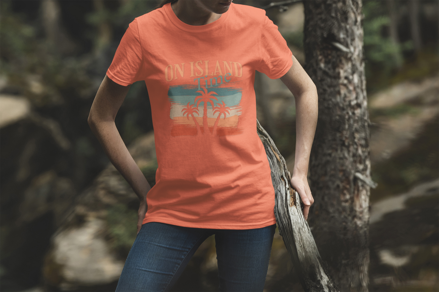Relaxed Island Vibes Tee, Summer T-Shirt, Beachwear, Vacation Apparel, Gift for Travelers, Graphic Tee with Palm Trees