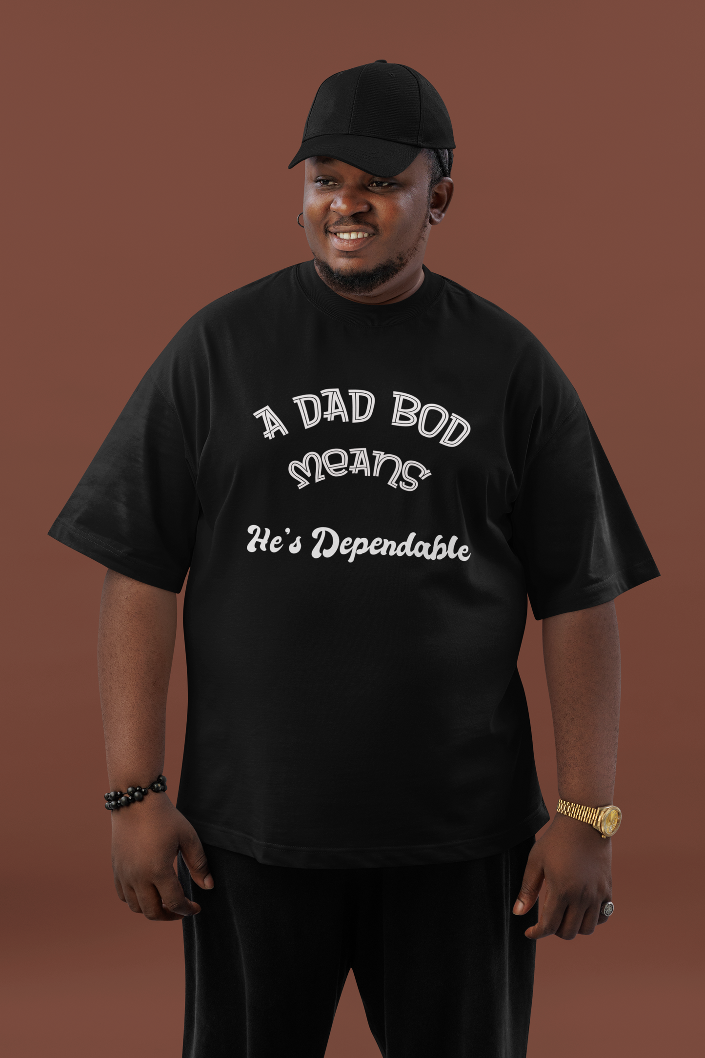 Funny Dad Bod Tee, Dependable Man Gift, Unisex Shirt, Father's Day Present, Family Humor Top, Short Sleeve T-Shirt