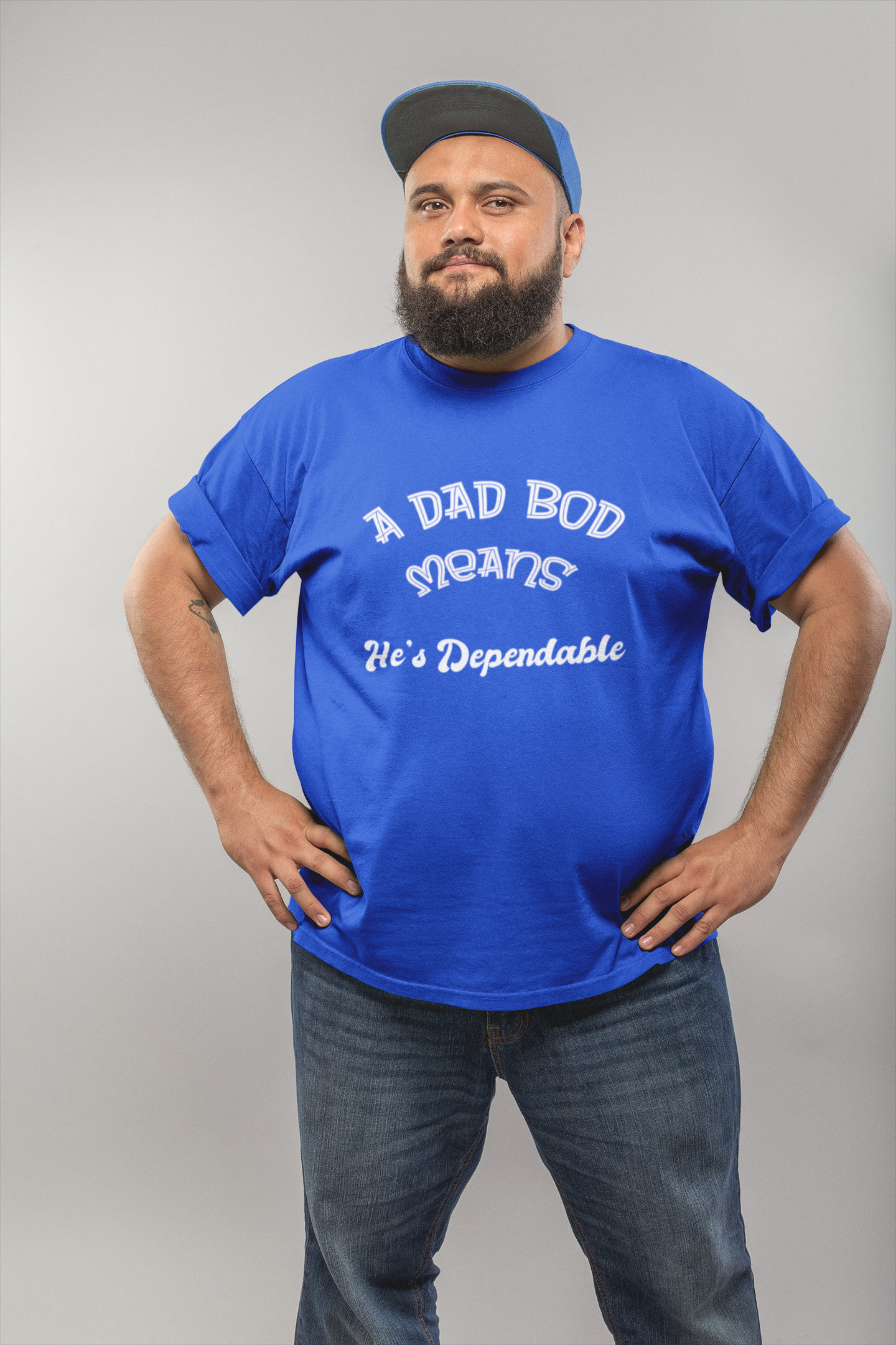 Funny Dad Bod Tee, Dependable Man Gift, Unisex Shirt, Father's Day Present, Family Humor Top, Short Sleeve T-Shirt