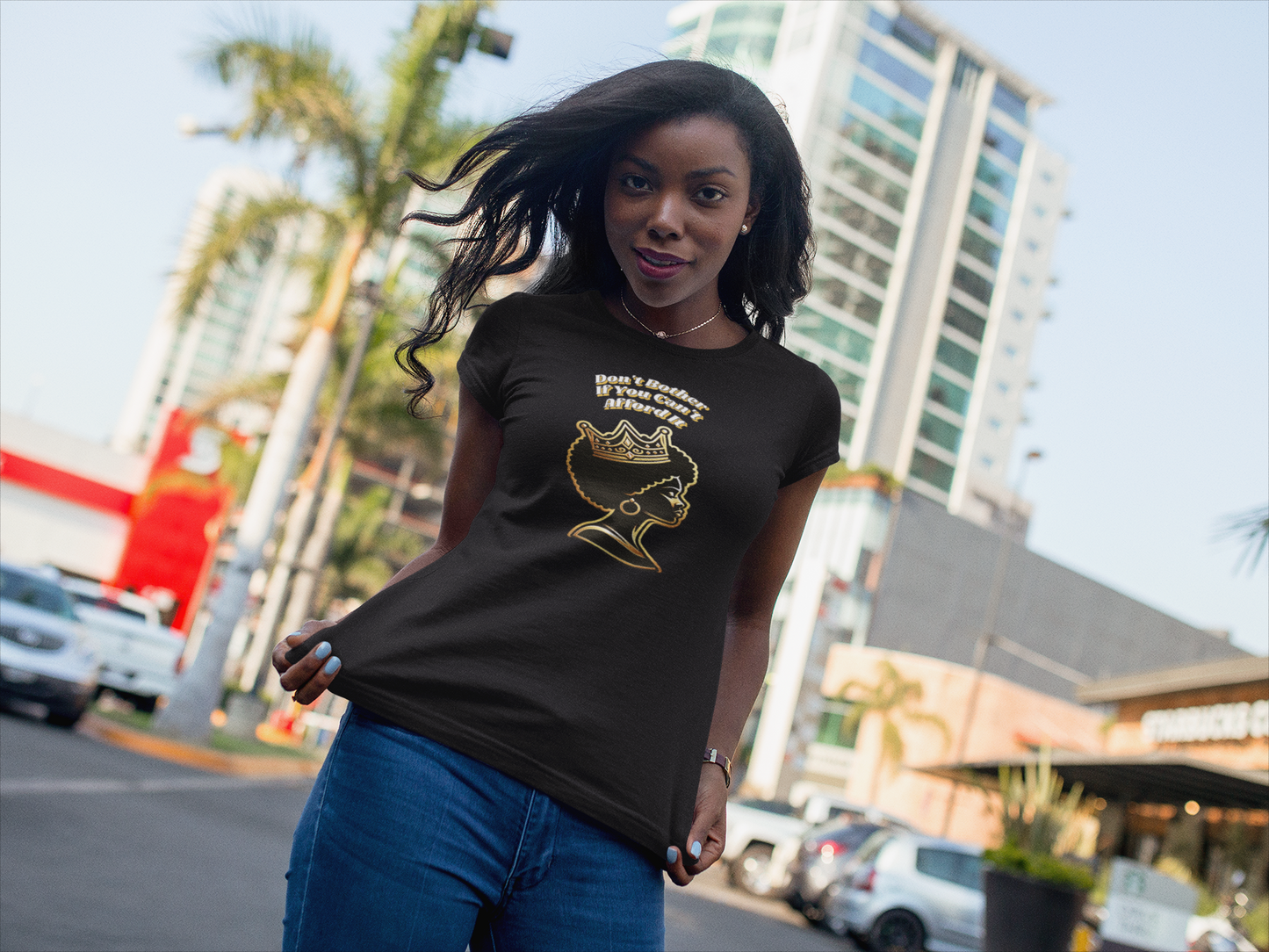 Empowerment Graphic Tee - "Don't Bother If You Can't Afford It" T-Shirt, Feminist Gift, Black Culture Apparel, Provocative Fashion
