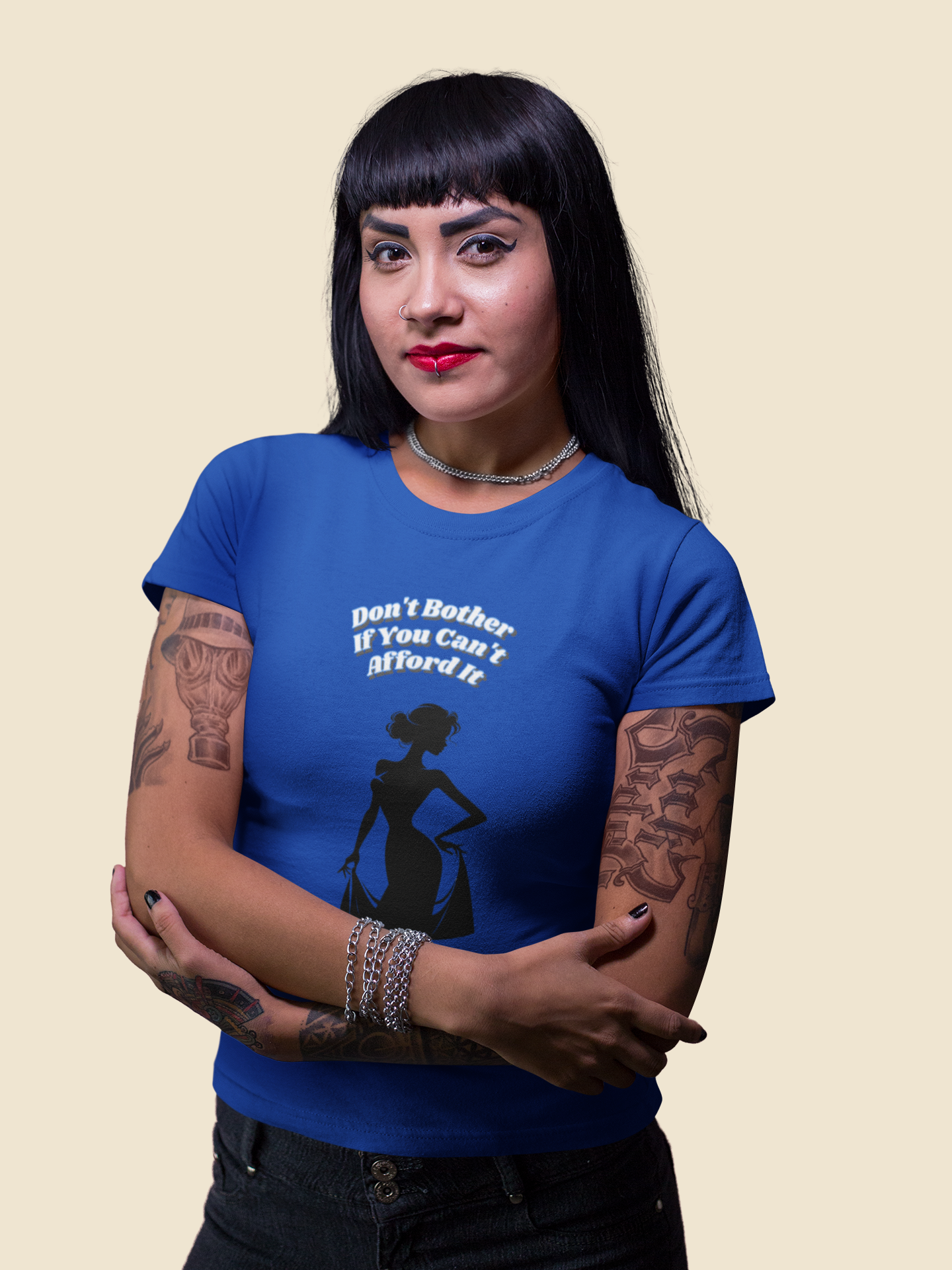 Chic Statement Tee: Don't Blush If You Can Strut, Don't Approach Me If Your Broke, Short Sleeve Shirt for Fashion Lovers, Casual Wear, Gift for Her,