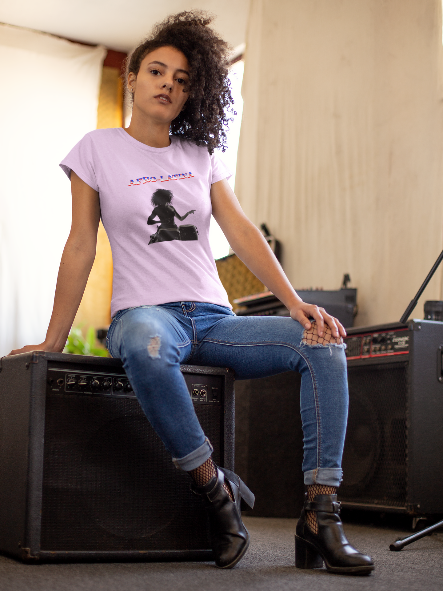 Afro-Latina Tee, Mixed Ancestry, Black And Brown and Proud.  Cultural Pride.