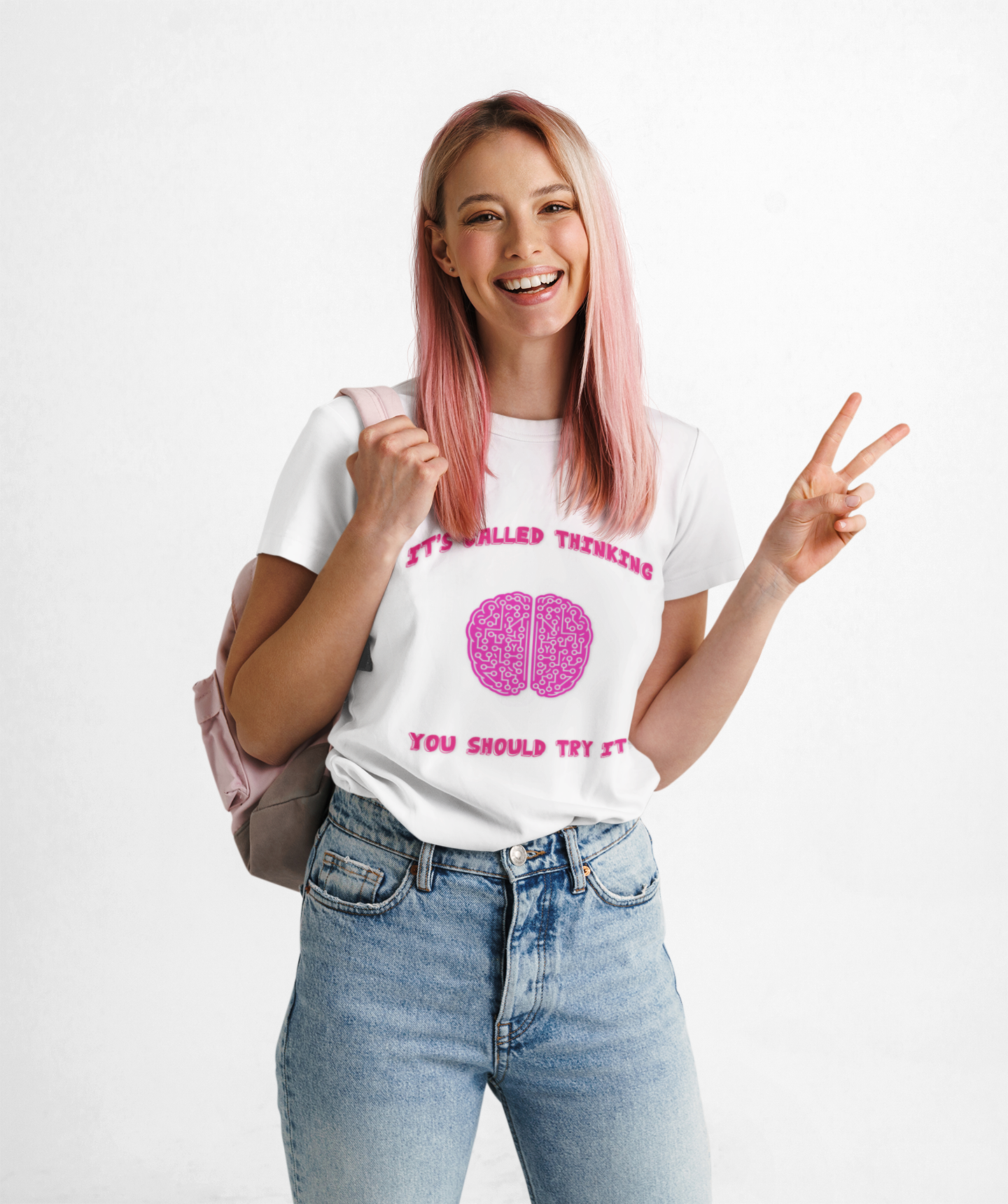 Its Called Thinking, You Should Try It Short Sleeve Tee, Thinking Is Hard, Unisex Tee - Sarcastic College Student Gift