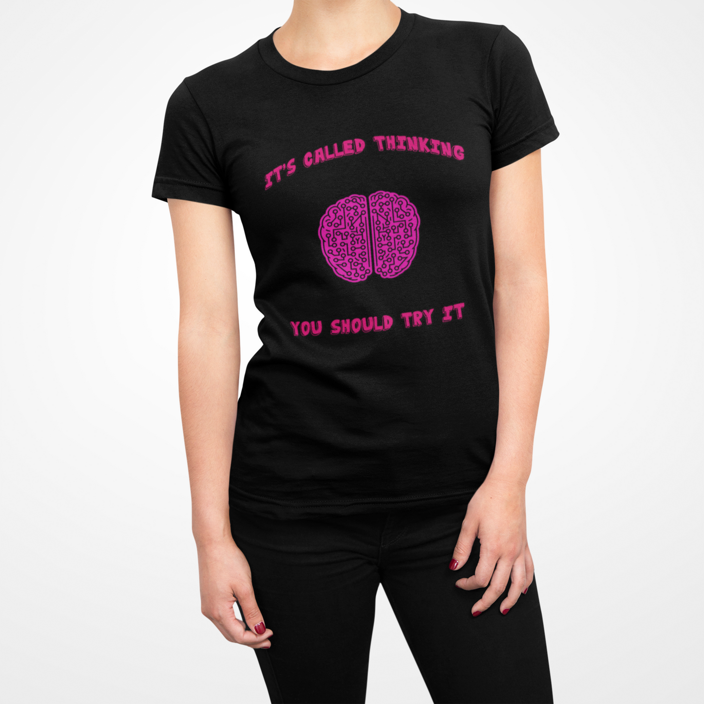 Its Called Thinking, You Should Try It Short Sleeve Tee, Thinking Is Hard, Unisex Tee - Sarcastic College Student Gift
