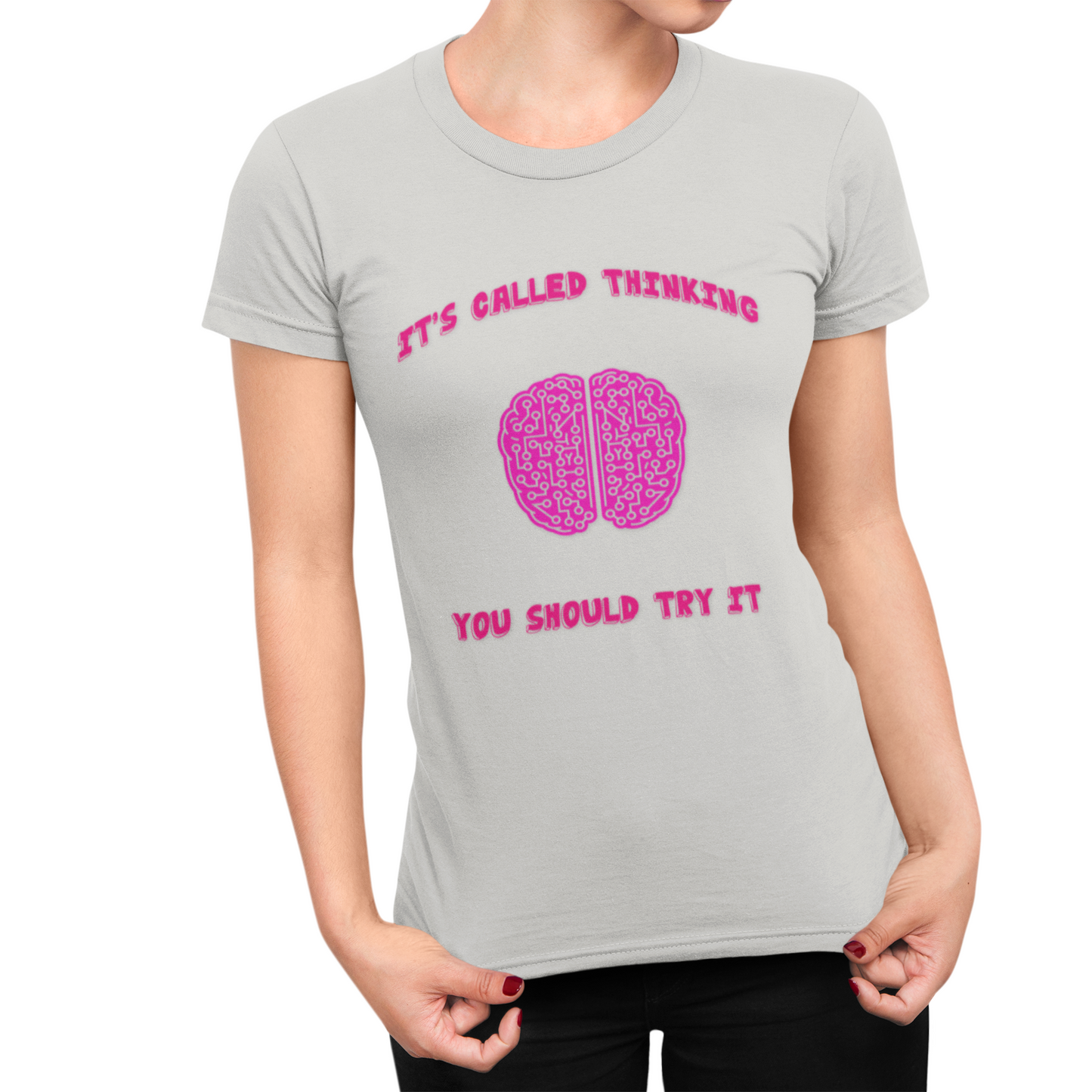 Its Called Thinking, You Should Try It Short Sleeve Tee, Thinking Is Hard, Unisex Tee - Sarcastic College Student Gift