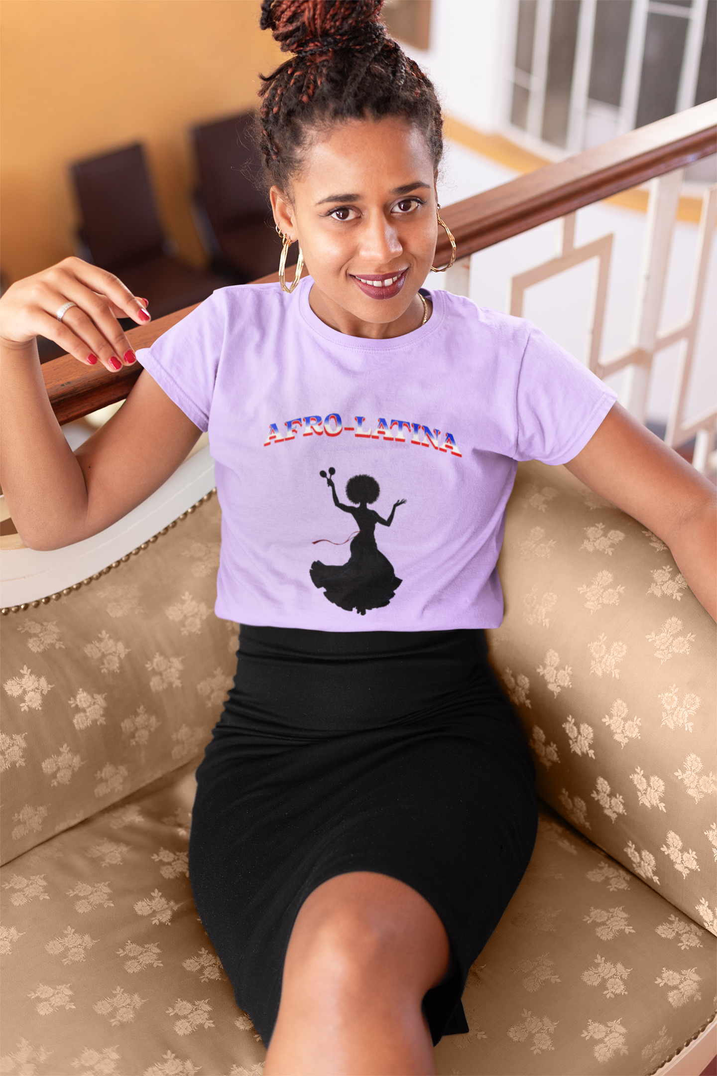 Afro-Latina Pride Tee, Cultural Identity Shirt, Women's Empowerment Top, Diversity Apparel, Afro-Latina Celebration T-Shirt, Gift for Her