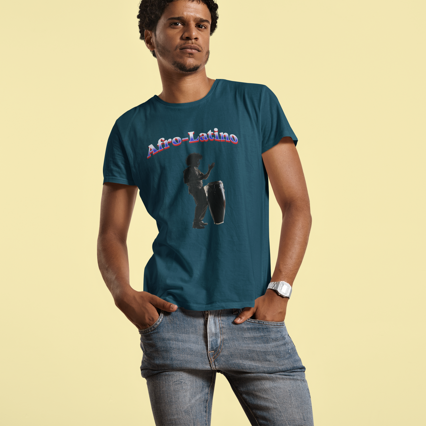 Afro-Latino Music Tee, Unisex Jersey Short Sleeve Shirt, Festival Wear, Party Apparel, Gift for Music Lovers