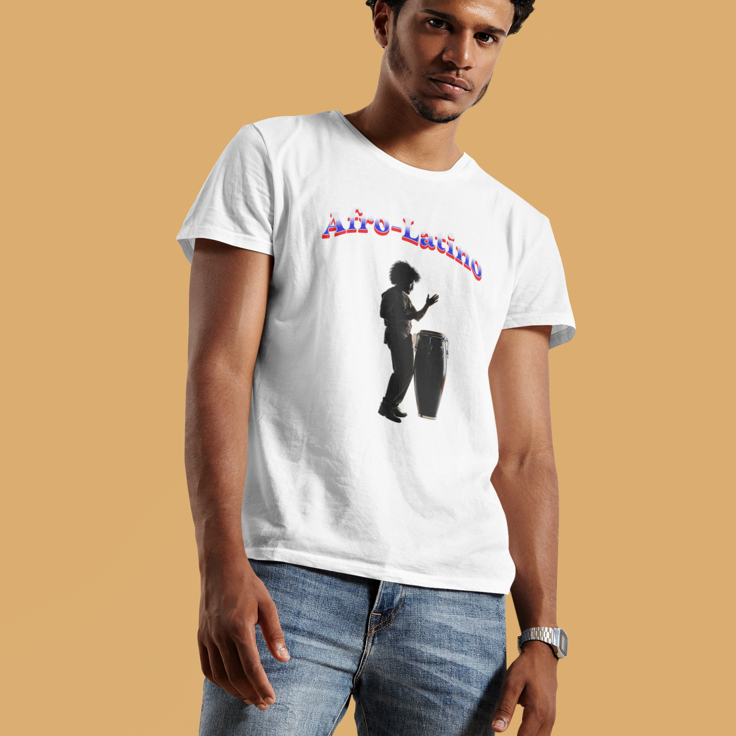 Afro-Latino Music Tee, Unisex Jersey Short Sleeve Shirt, Festival Wear, Party Apparel, Gift for Music Lovers