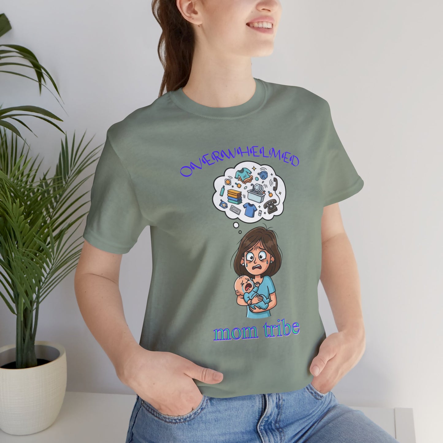Mom Tribe Unisex Jersey Tee, Funny Mom Shirt, Baby Shower Gift, Mother's Day Gift, Mom Life Tee, Casual T-Shirt