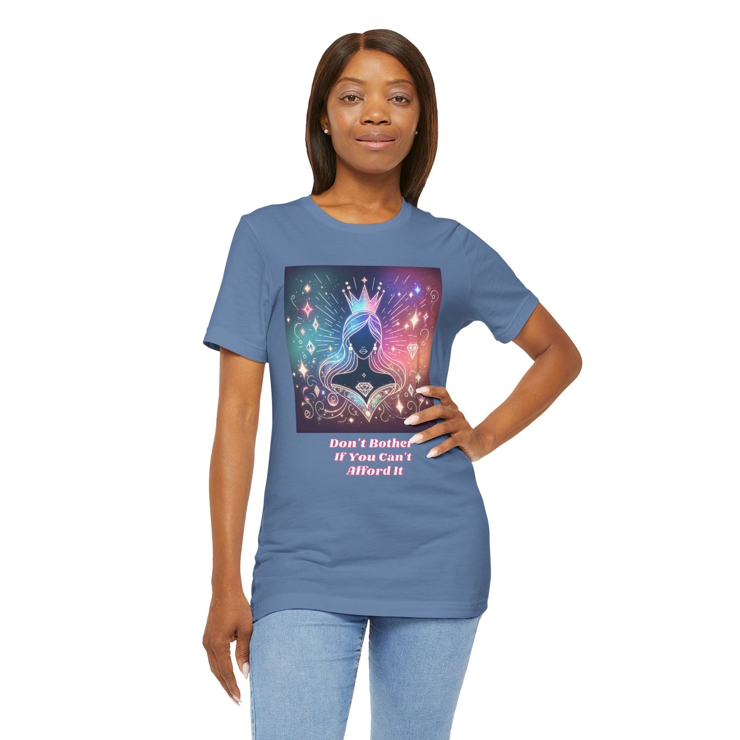 Whimsical Graphic Tee: Express Your Inner Princess, Short Sleeve, Fun Fashion, Gift for Her, Celebration Shirt