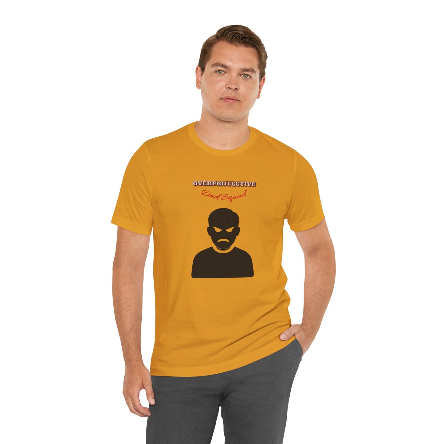 Men's Graphic Tee: Protective Dad Squad, Fun Humor Shirt for Dads, Father's Day Gift, Casual Wear, Birthday Shirt, Gift for Him