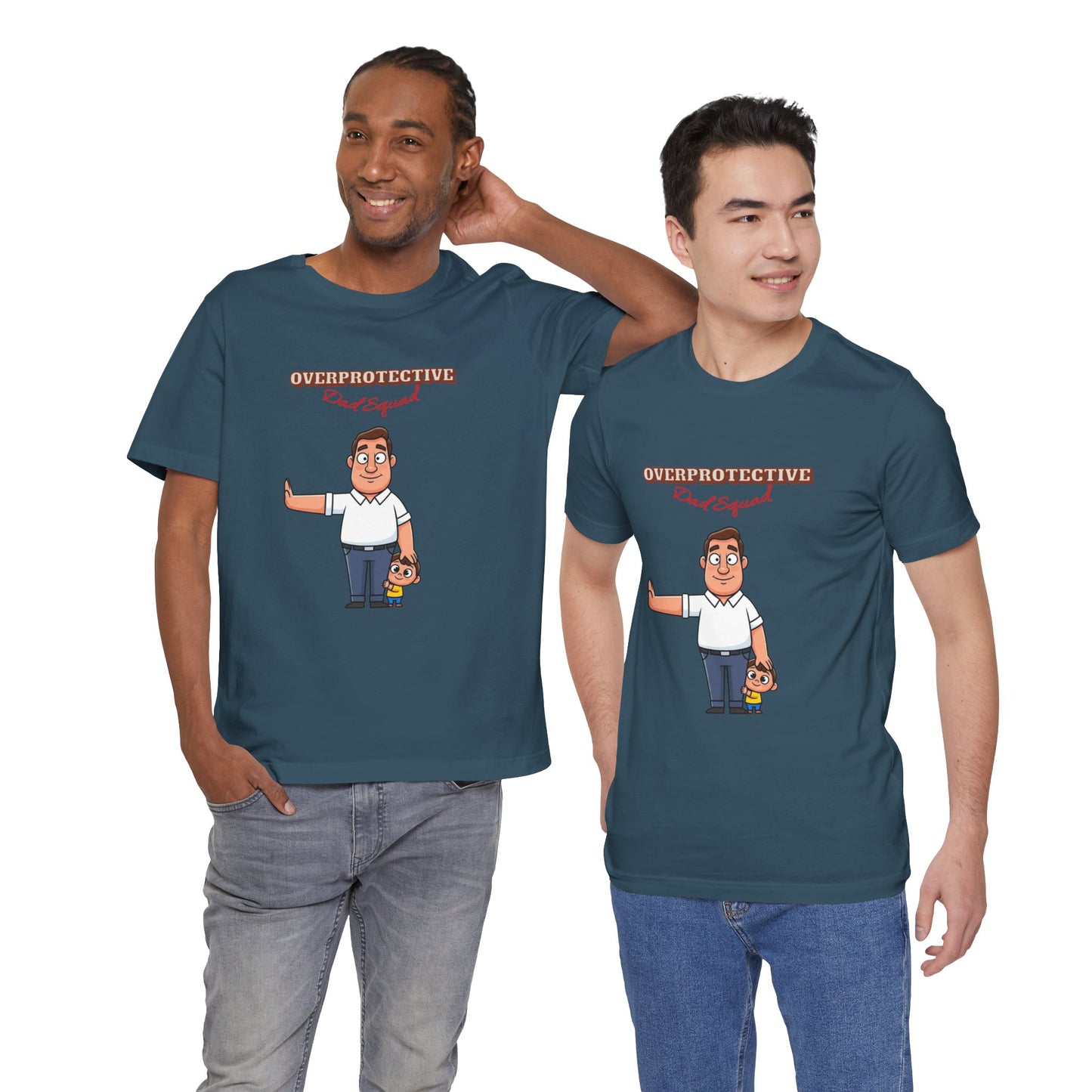 Funny Cartoon Dad T-Shirt, Perfect Father's Day Gift, Unisex Tee for Dads, Quirky Parent Shirt, Casual Everyday Wear