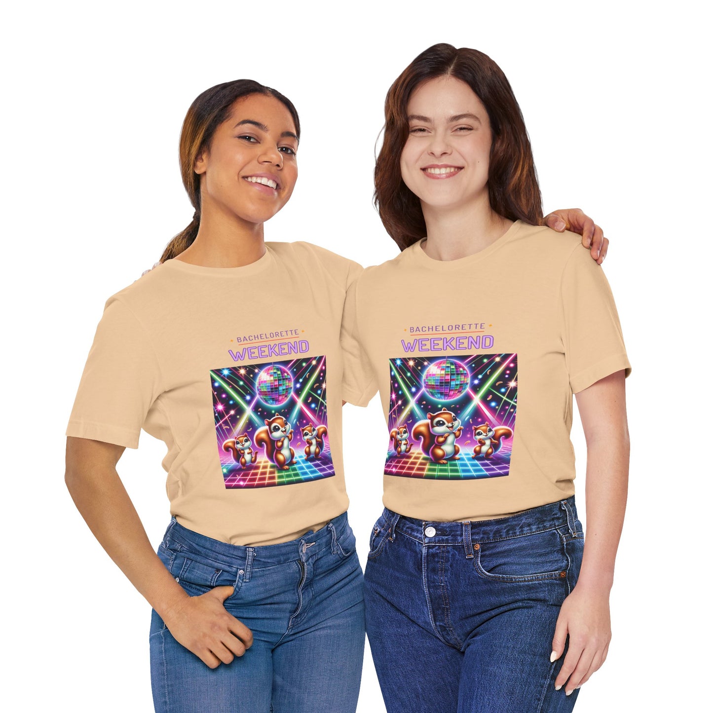 Bachelorette Weekend Tee, Vibrant Party Shirt, Unisex Fun Tee, Disco Theme Top, Group Celebration Apparel