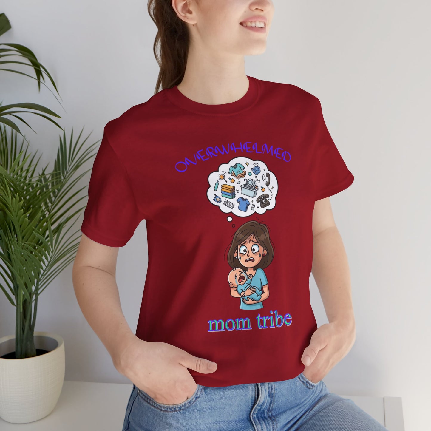 Mom Tribe Unisex Jersey Tee, Funny Mom Shirt, Baby Shower Gift, Mother's Day Gift, Mom Life Tee, Casual T-Shirt