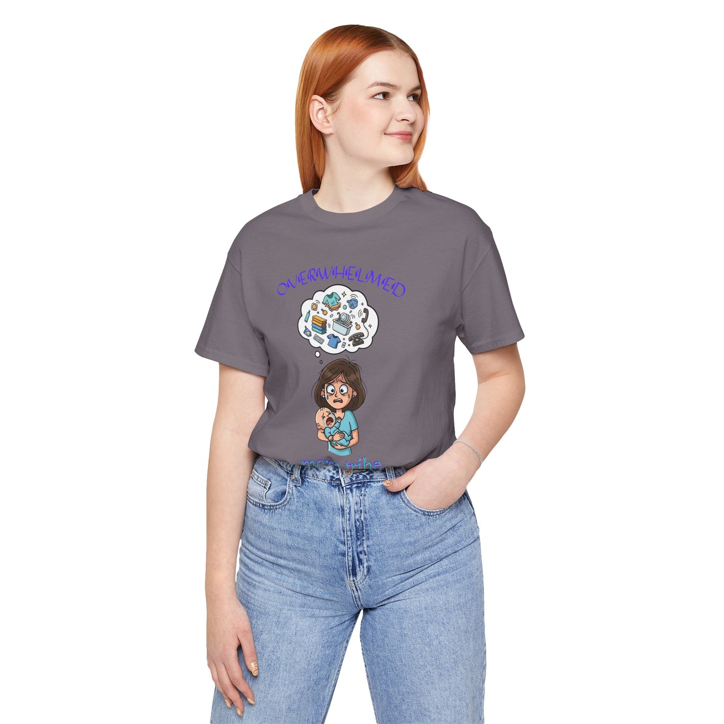Mom Tribe Unisex Jersey Tee, Funny Mom Shirt, Baby Shower Gift, Mother's Day Gift, Mom Life Tee, Casual T-Shirt