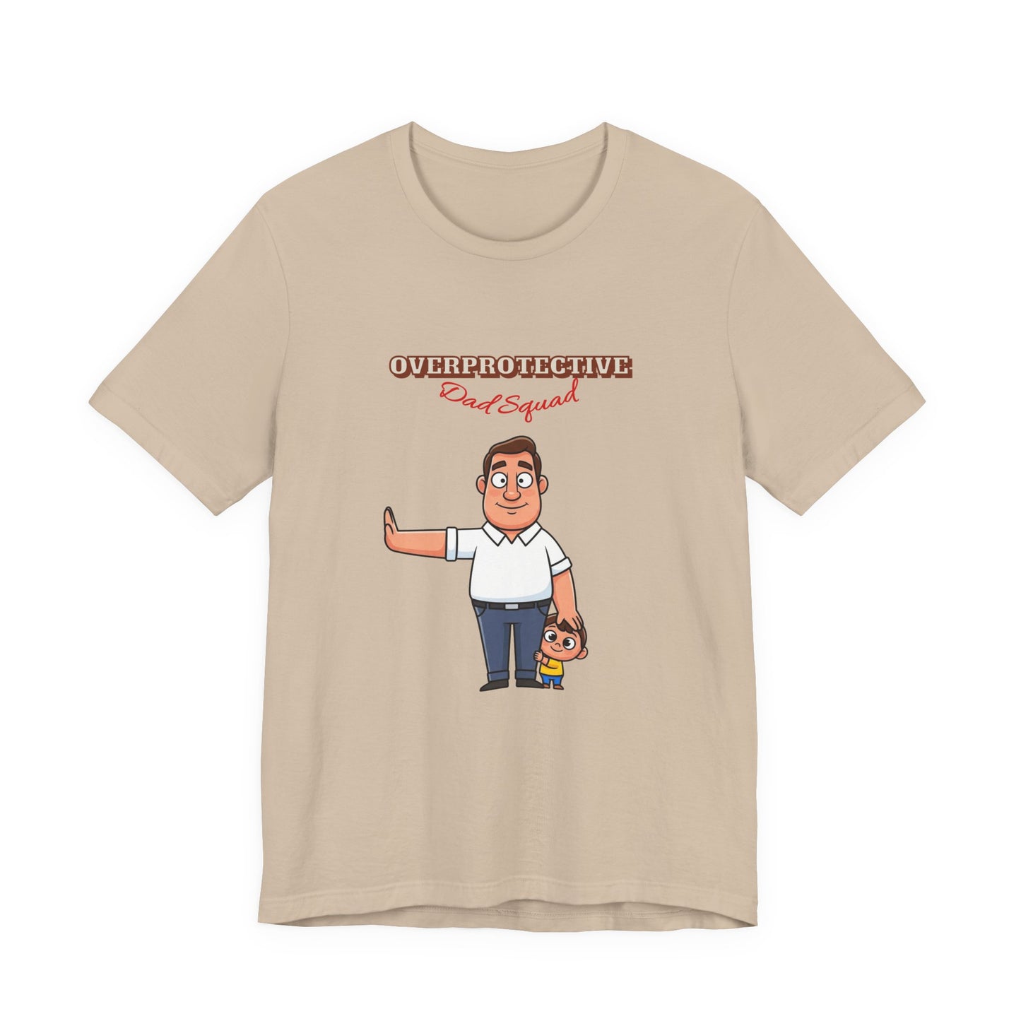 Funny Cartoon Dad T-Shirt, Perfect Father's Day Gift, Unisex Tee for Dads, Quirky Parent Shirt, Casual Everyday Wear