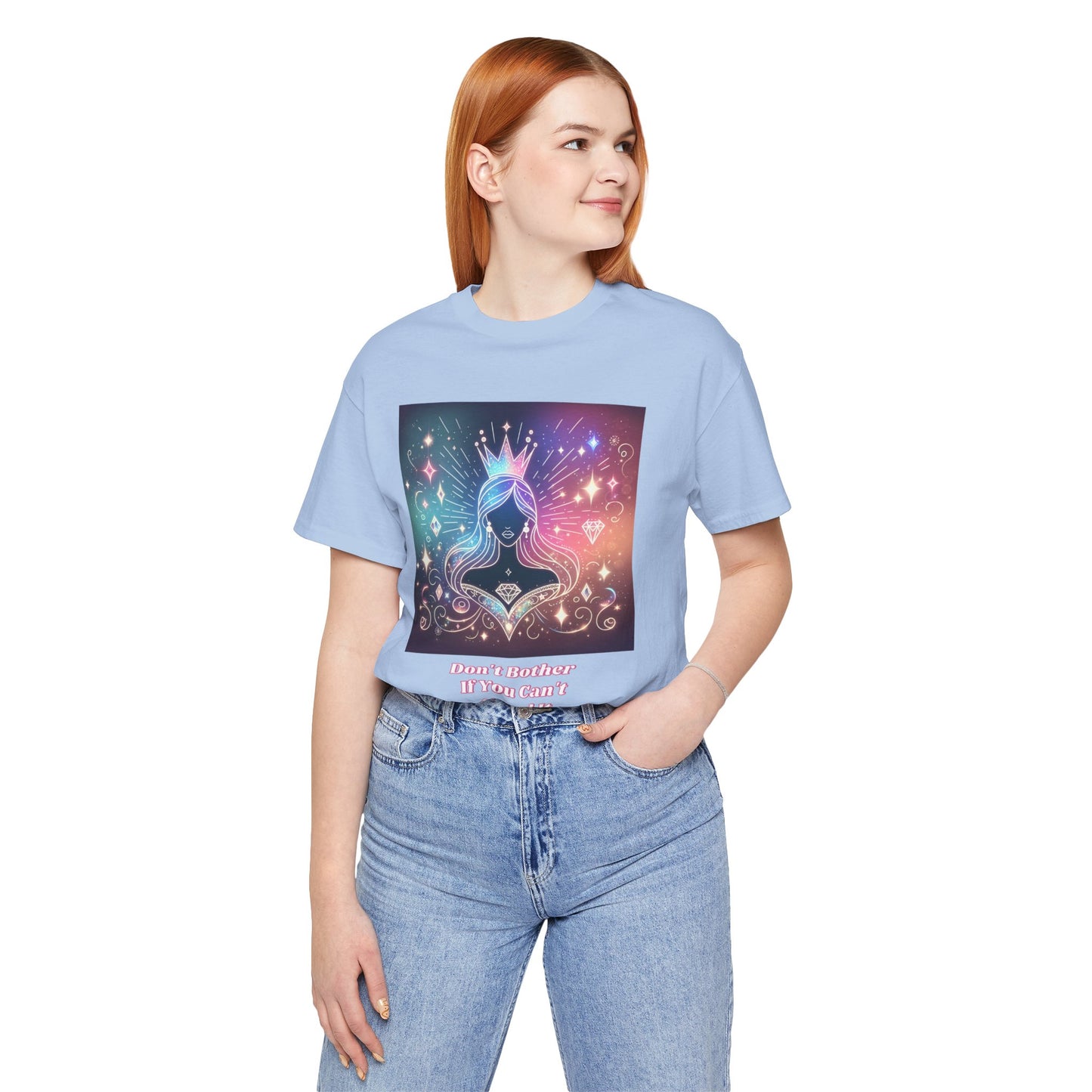Whimsical Graphic Tee: Express Your Inner Princess, Short Sleeve, Fun Fashion, Gift for Her, Celebration Shirt