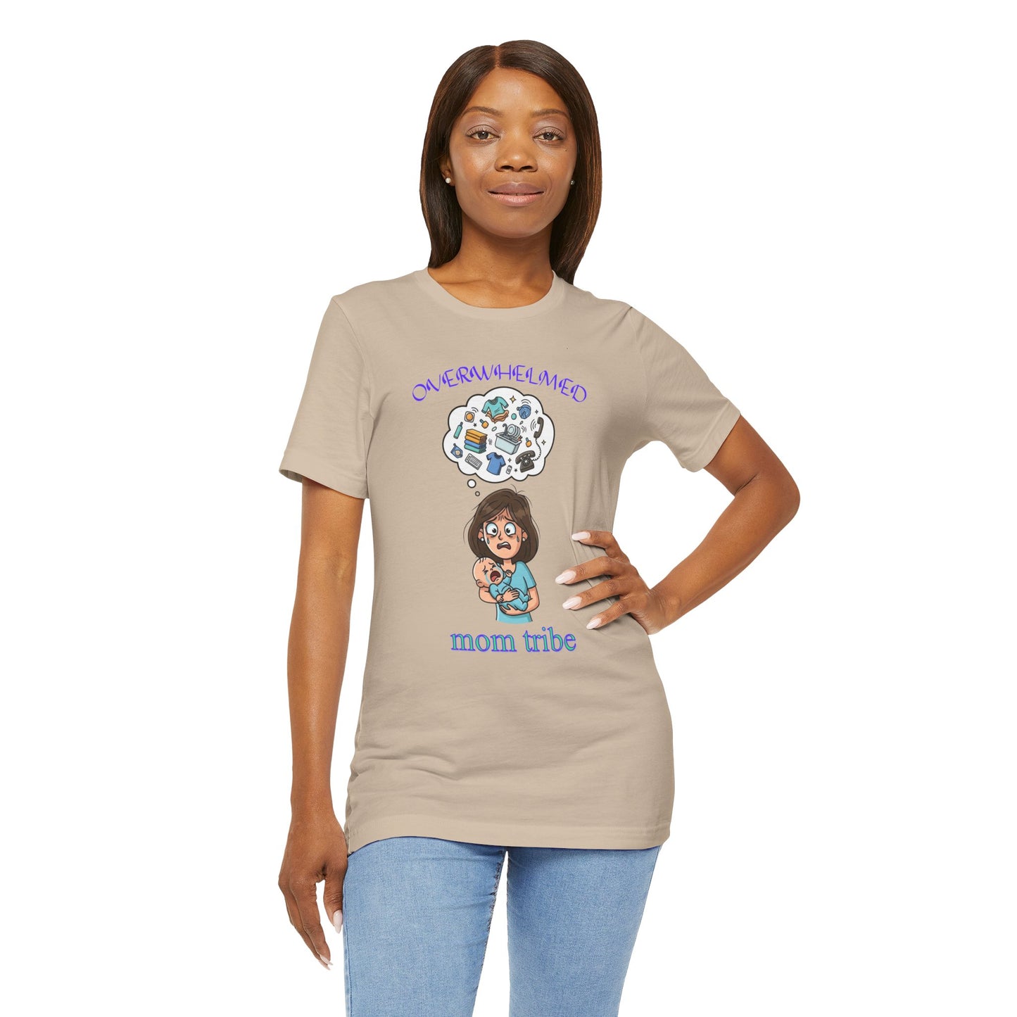 Mom Tribe Unisex Jersey Tee, Funny Mom Shirt, Baby Shower Gift, Mother's Day Gift, Mom Life Tee, Casual T-Shirt