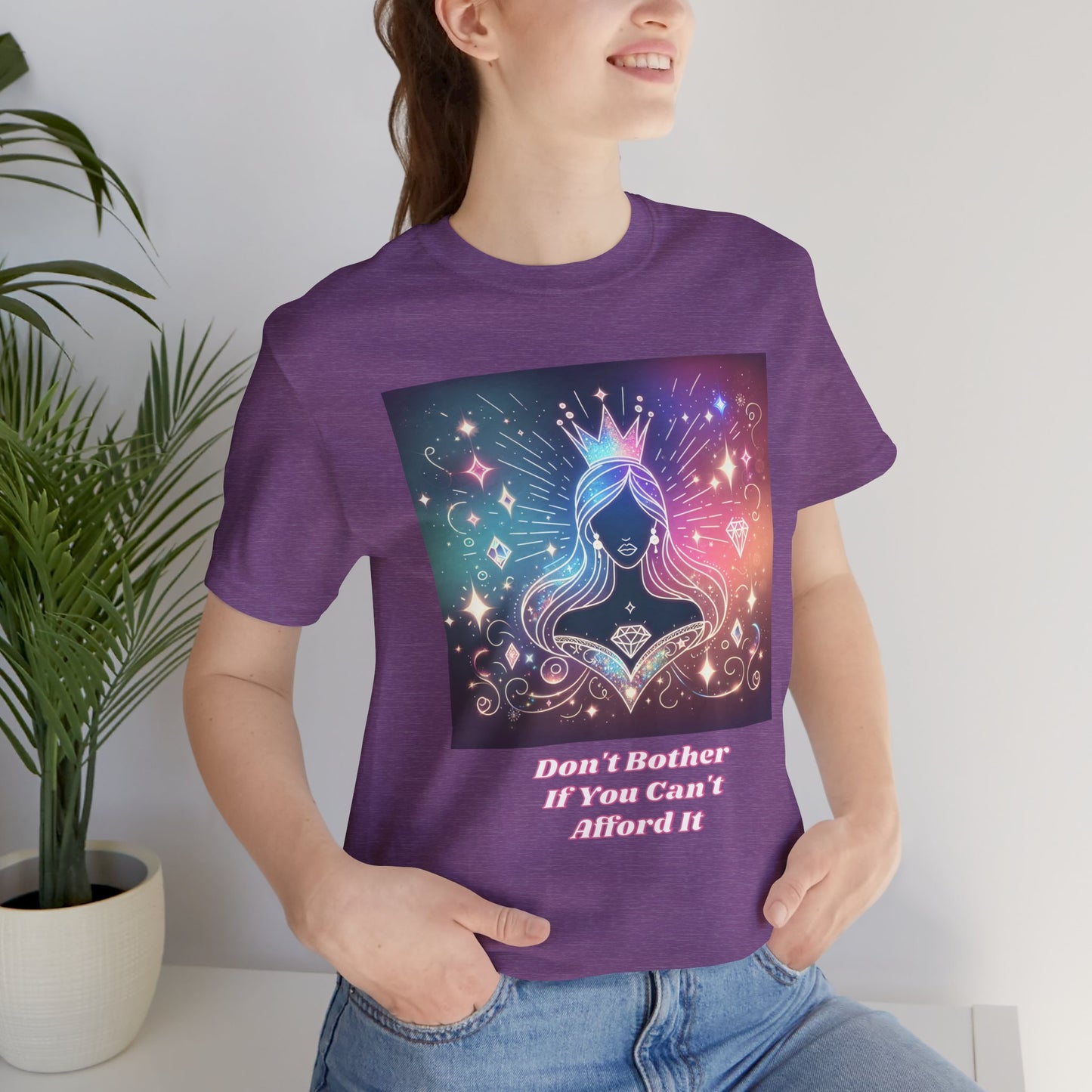 Whimsical Graphic Tee: Express Your Inner Princess, Short Sleeve, Fun Fashion, Gift for Her, Celebration Shirt