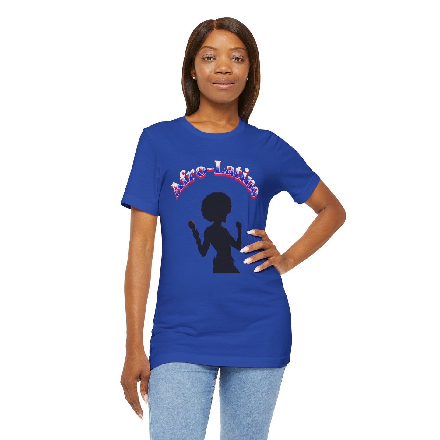 Afro-Latino Celebration Tee, Unisex Jersey Shirt, Cultural Pride T-Shirt, Versatile Casual Wear, Birthday Gift, Music Festival Top