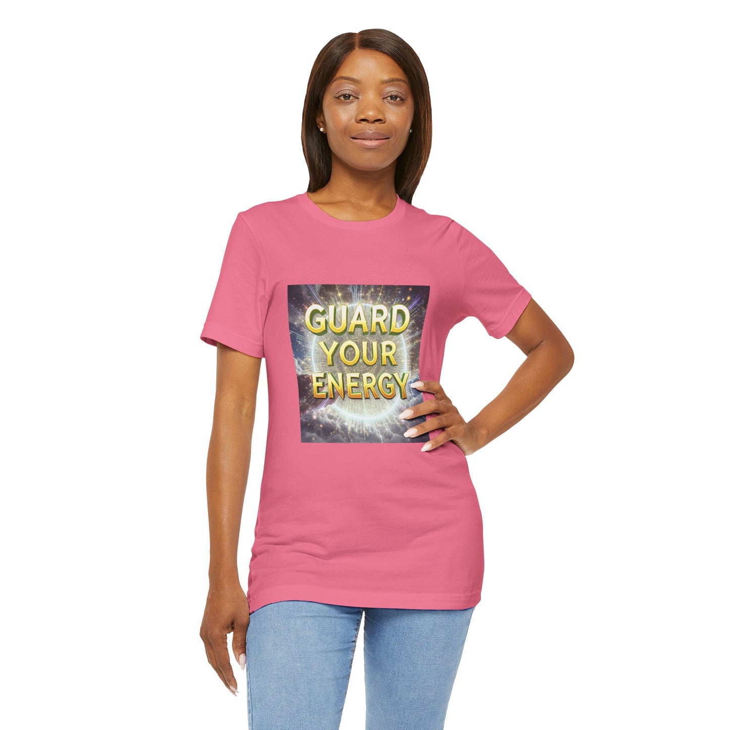 Guard Your Energy Tee, Positive Vibes Shirt, Unisex Graphic Tee, Spiritual Gift, Mindfulness Apparel, Self-Care Clothing