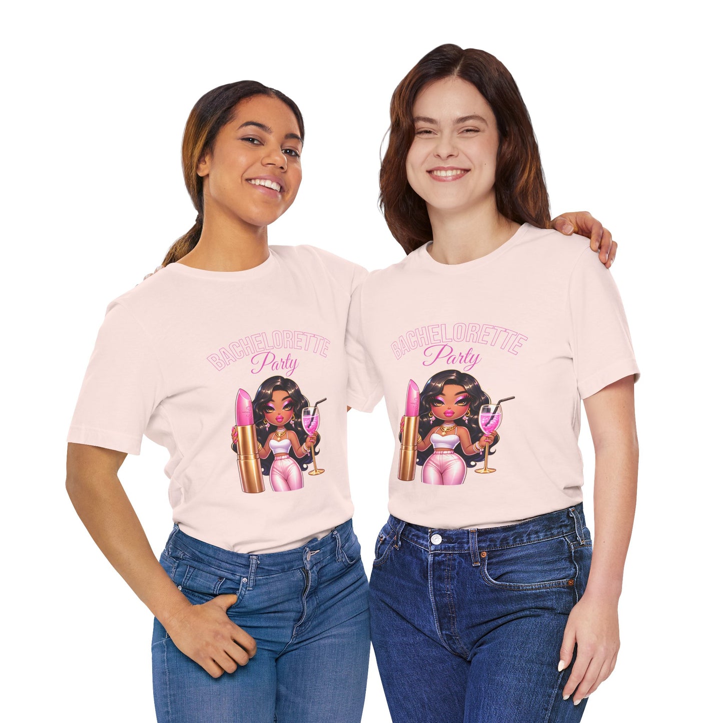 Chic Party Tee - Bachelorette Party T-Shirt, Fun Gift for Friends, Wedding Celebration, Girls' Night Out, Fashionable Tee