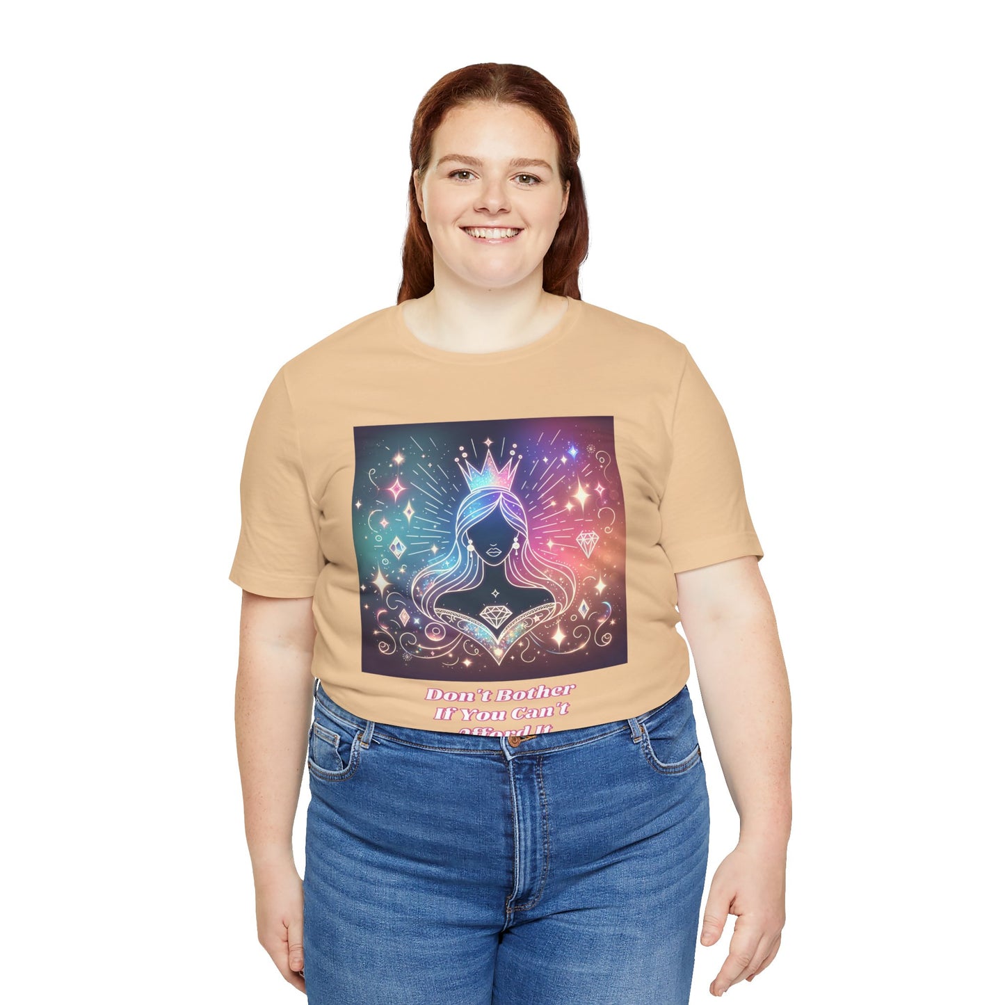 Whimsical Graphic Tee: Express Your Inner Princess, Short Sleeve, Fun Fashion, Gift for Her, Celebration Shirt