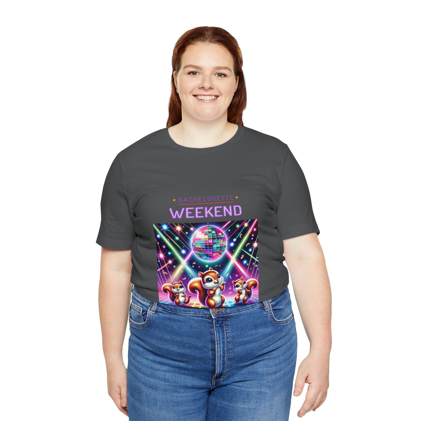 Bachelorette Weekend Tee, Vibrant Party Shirt, Unisex Fun Tee, Disco Theme Top, Group Celebration Apparel