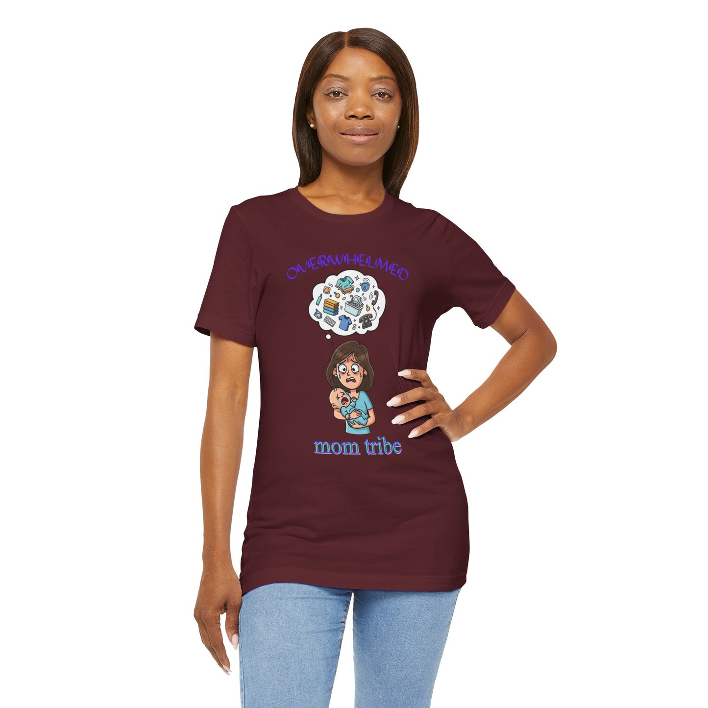 Mom Tribe Unisex Jersey Tee, Funny Mom Shirt, Baby Shower Gift, Mother's Day Gift, Mom Life Tee, Casual T-Shirt