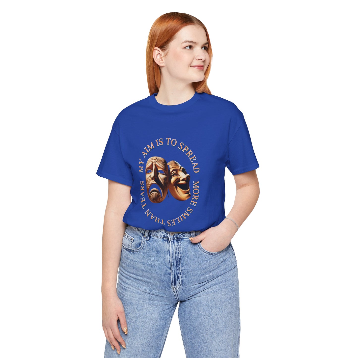 Comedy & Tragedy Unisex Tee, Laugh Now Cry Later Shirt, Drama Masks T-Shirt, Theater Lover Gift, Quote Graphic Tee
