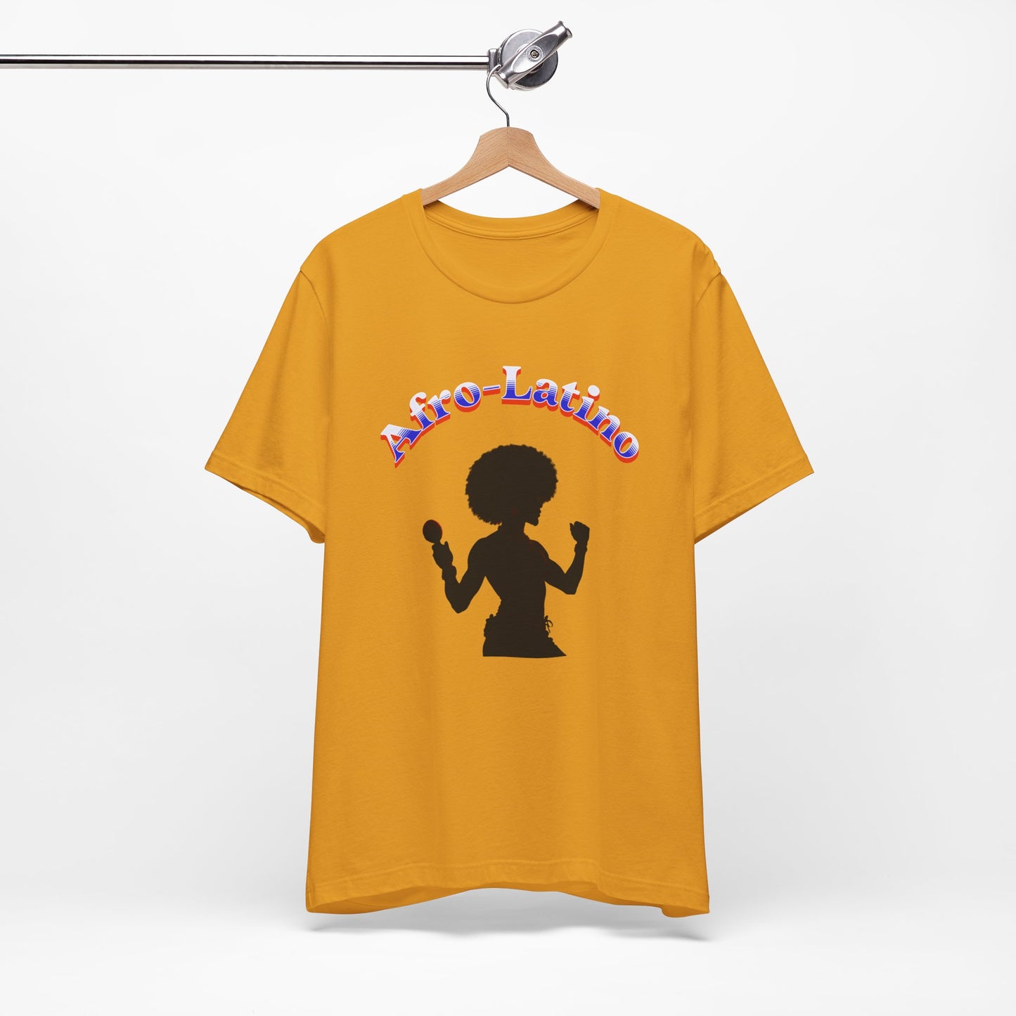 Afro-Latino Celebration Tee, Unisex Jersey Shirt, Cultural Pride T-Shirt, Versatile Casual Wear, Birthday Gift, Music Festival Top