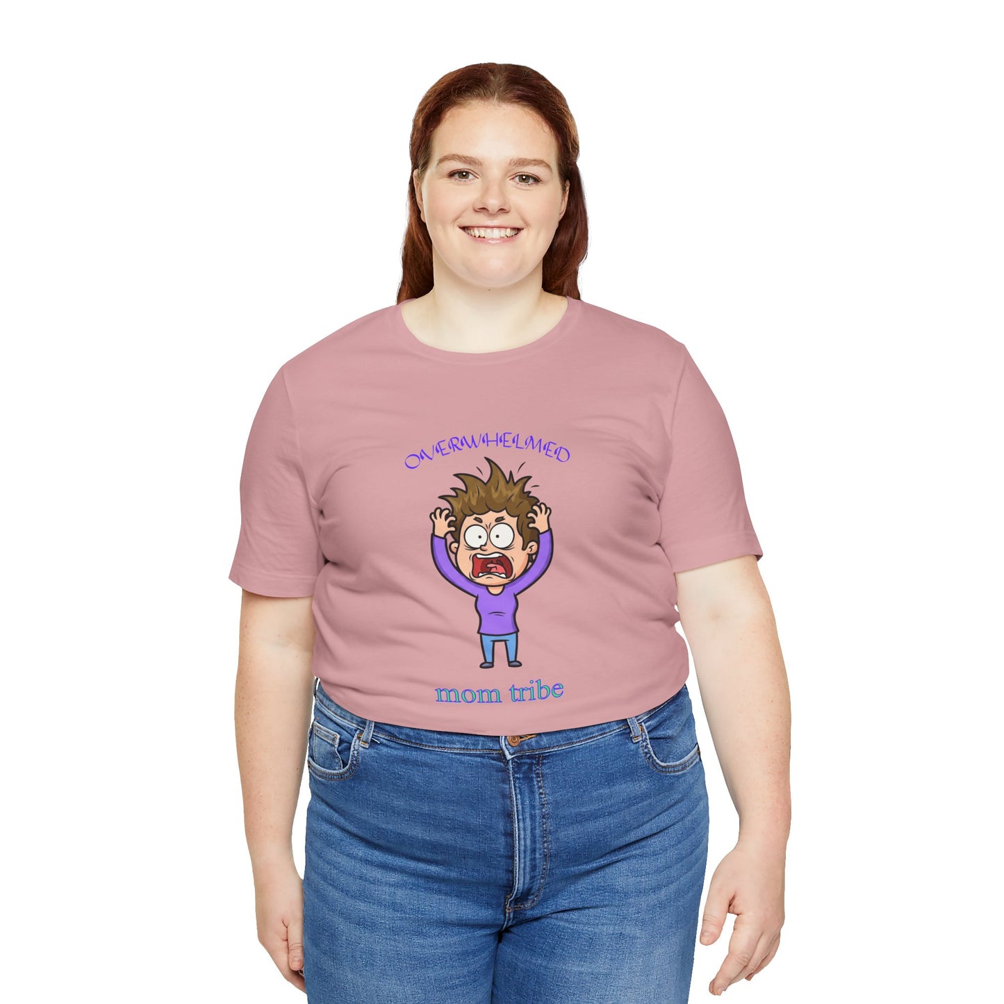 Mom Tribe Comedy Short Sleeve Tee - Perfect for Mother’s Day, Baby Showers, Mom Groups, Family Gatherings, Casual Outings