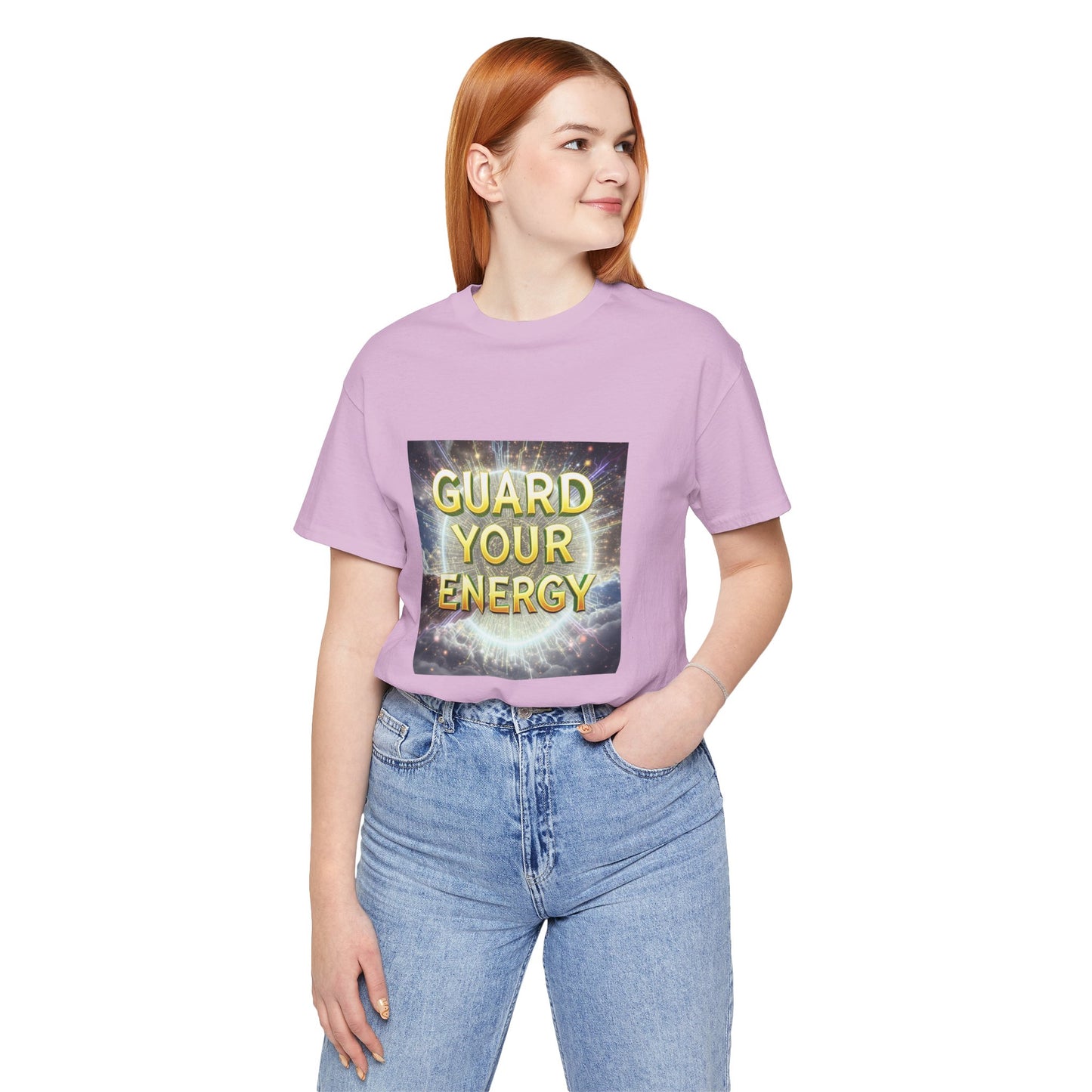 Guard Your Energy Tee, Positive Vibes Shirt, Unisex Graphic Tee, Spiritual Gift, Mindfulness Apparel, Self-Care Clothing