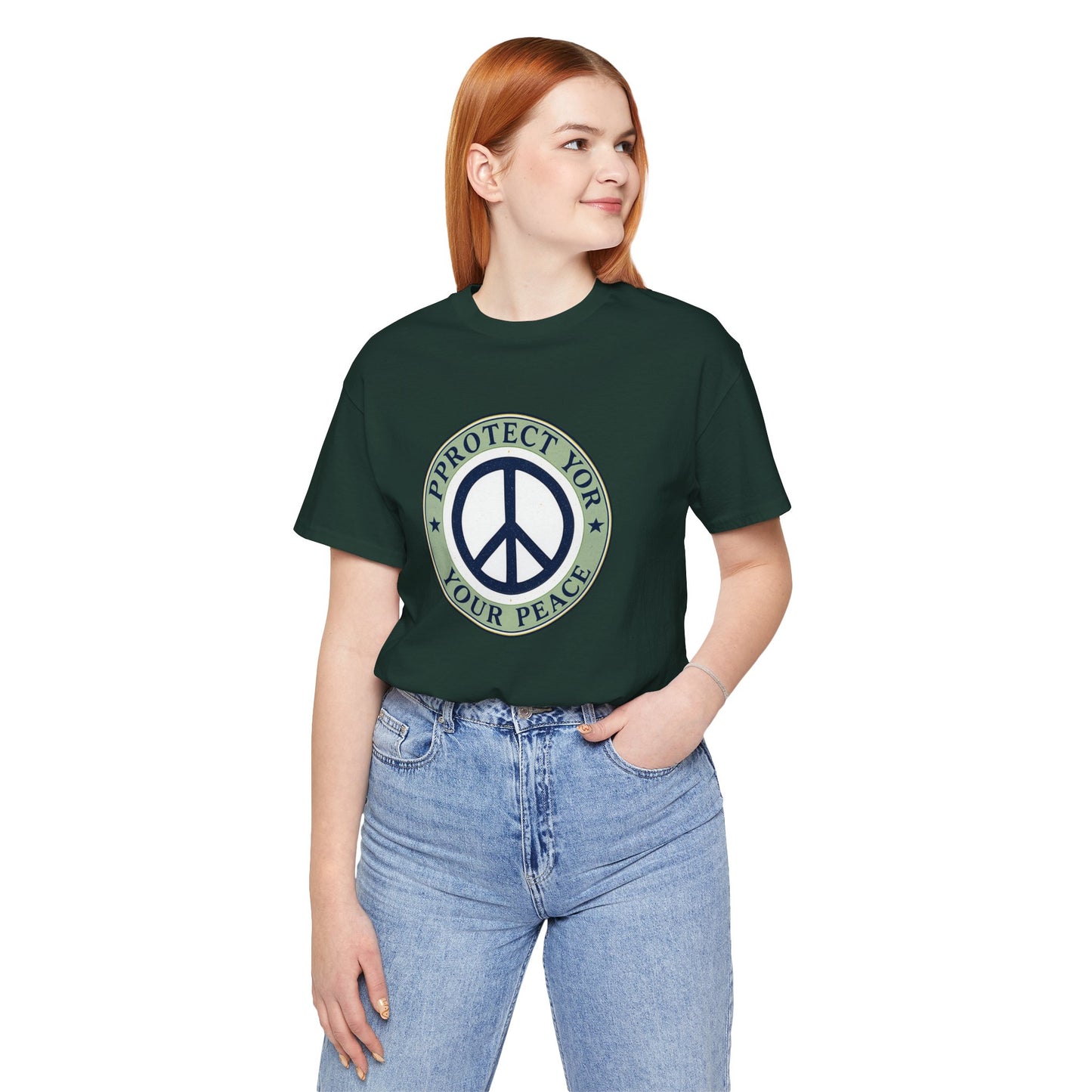 Peace Protect Short Sleeve Tee, Unisex T-Shirt, Casual Wear, Gift for Peace Lovers, Eco-Friendly Clothing