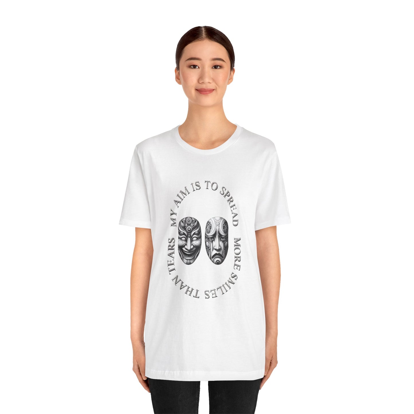 Smile Spreader T-Shirt, Positive Vibes Tee, Happiness Shirt, Inspirational Clothing, Motivational Apparel, Laugh Now Cry later