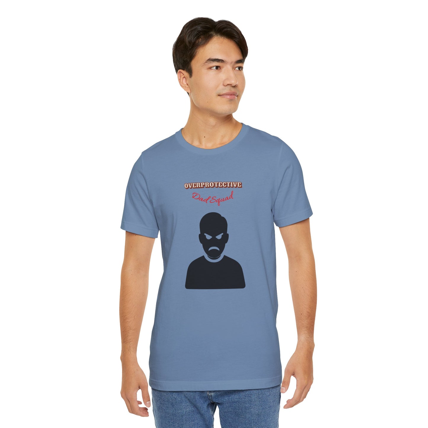 Men's Graphic Tee: Protective Dad Squad, Fun Humor Shirt for Dads, Father's Day Gift, Casual Wear, Birthday Shirt, Gift for Him